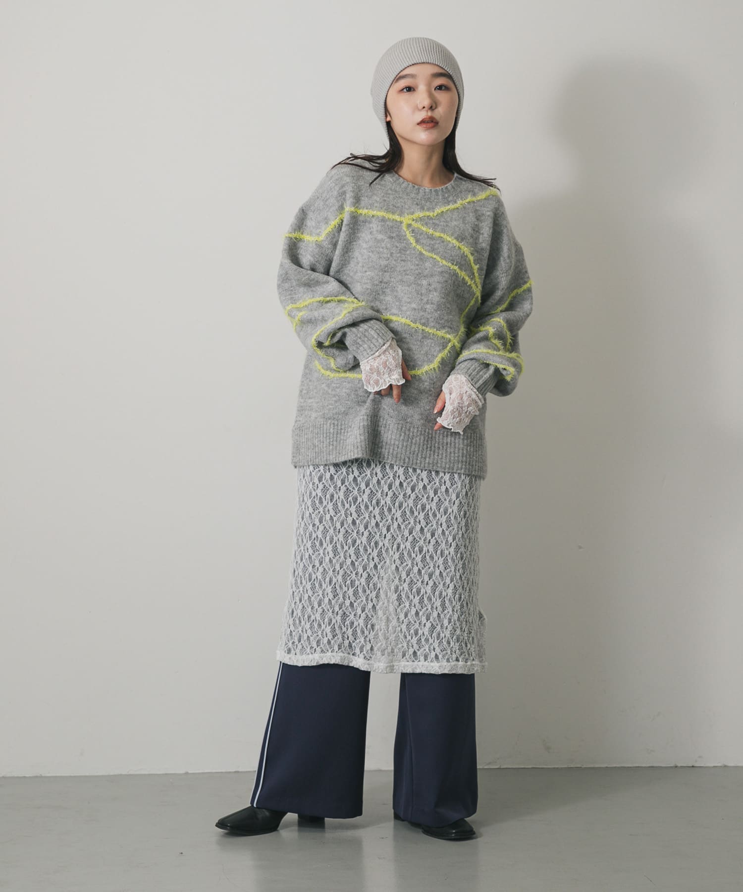 身長：158cm サイズ：one