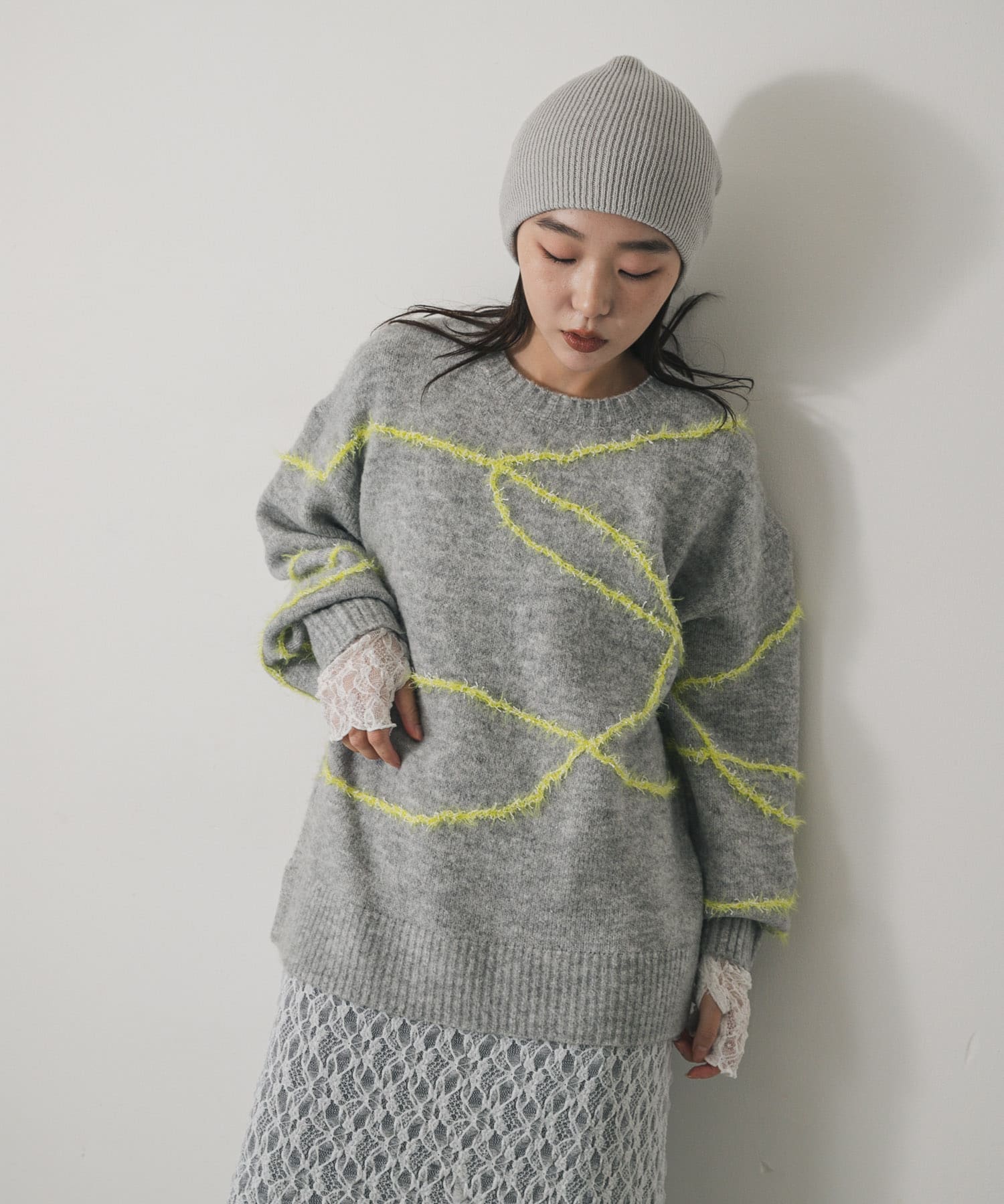 身長：158cm サイズ：one