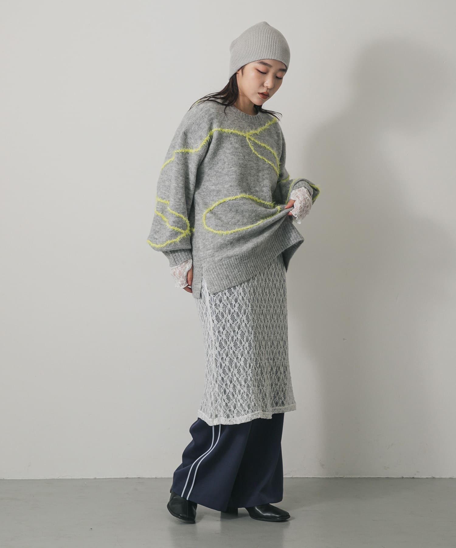 身長：158cm サイズ：one