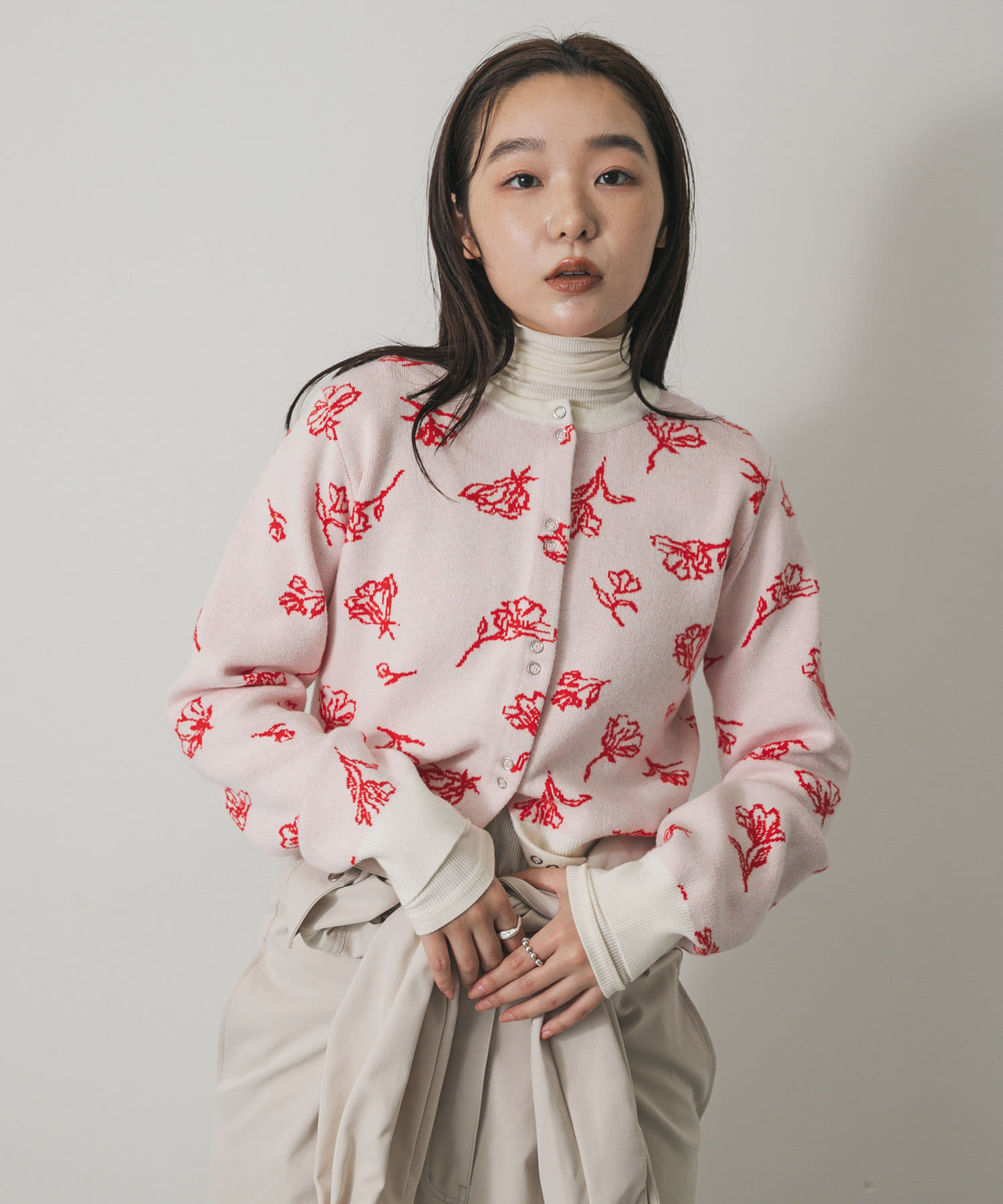 身長：158cm サイズ：one