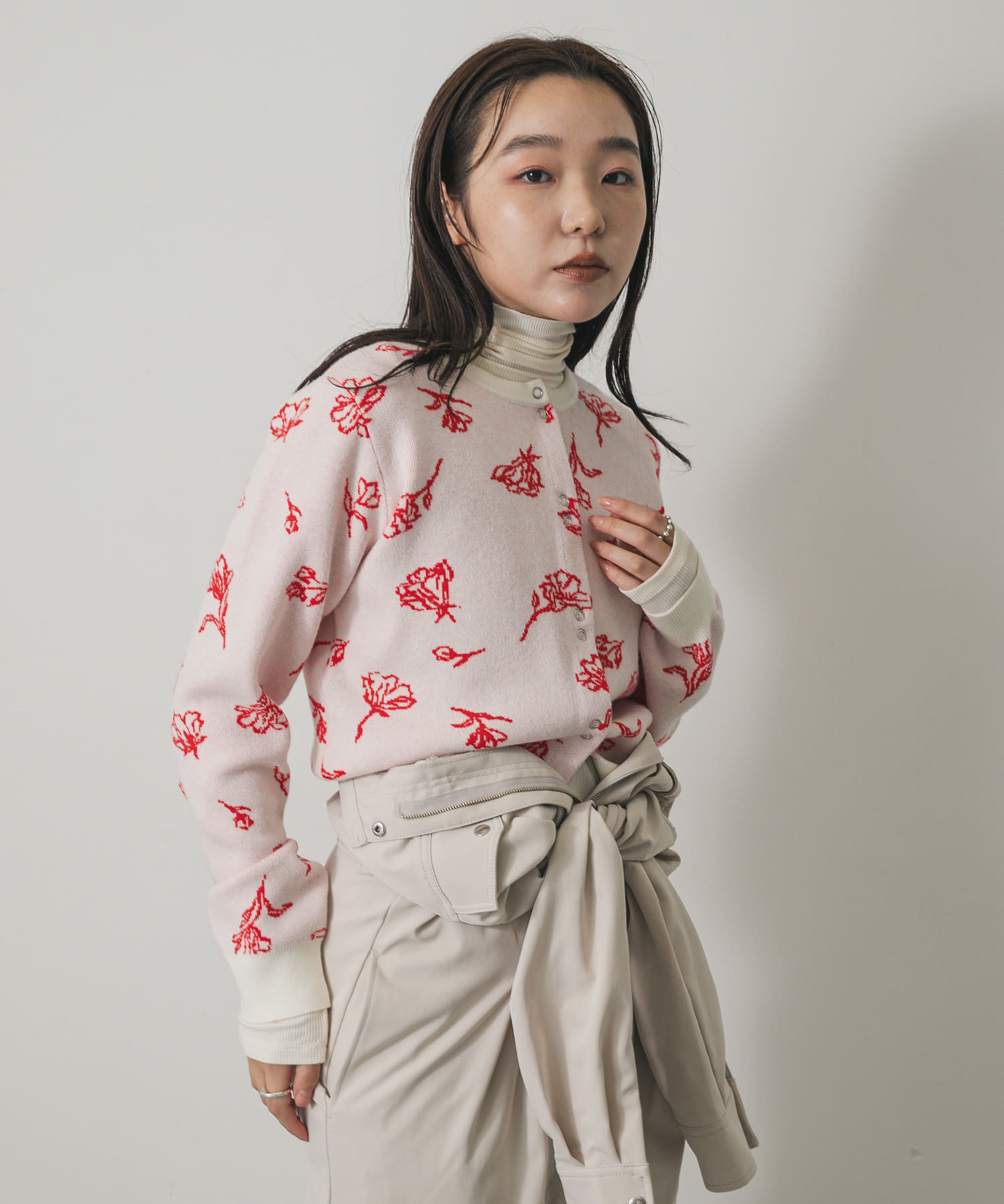 身長：158cm サイズ：one