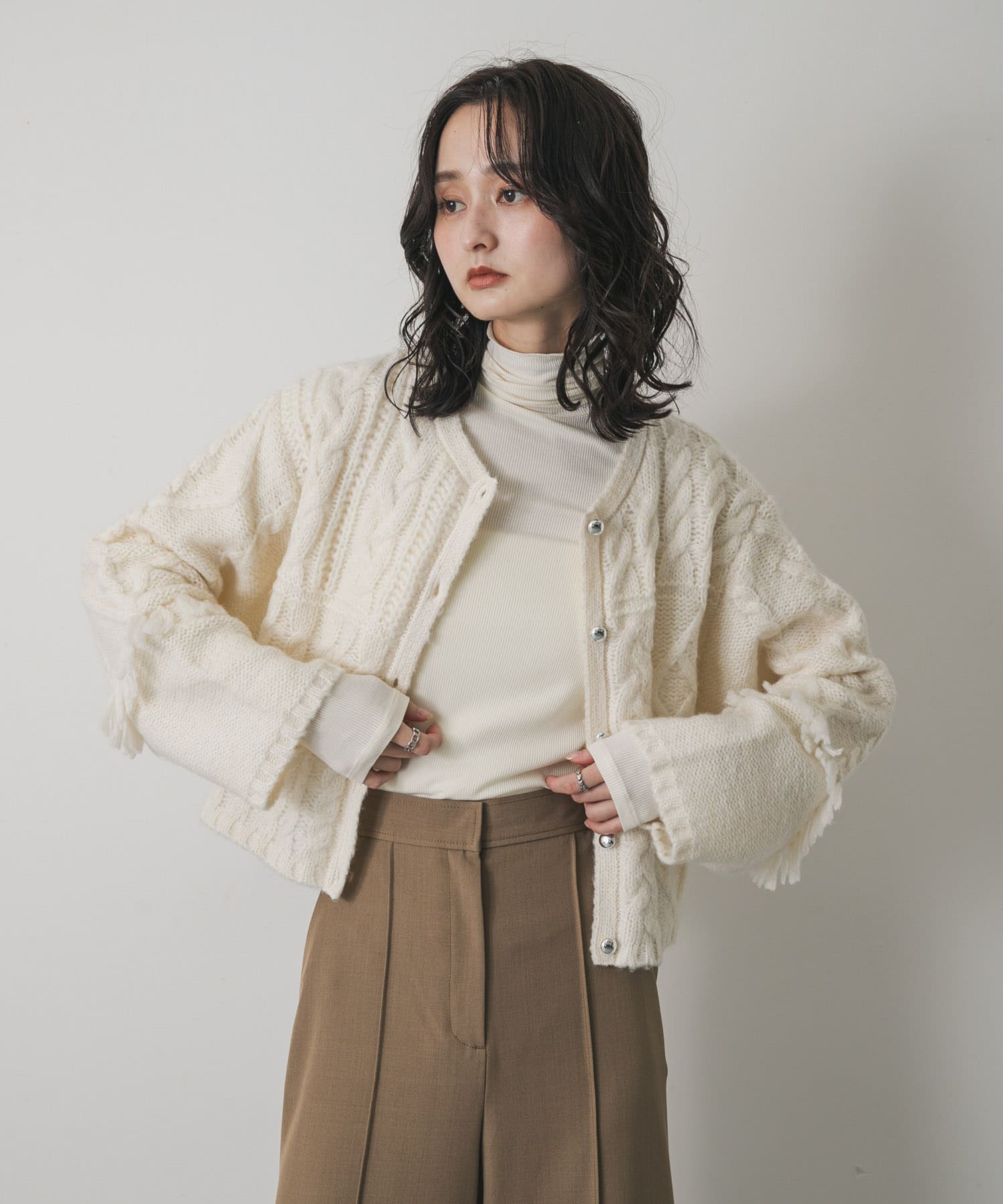 身長：169cm サイズ：one