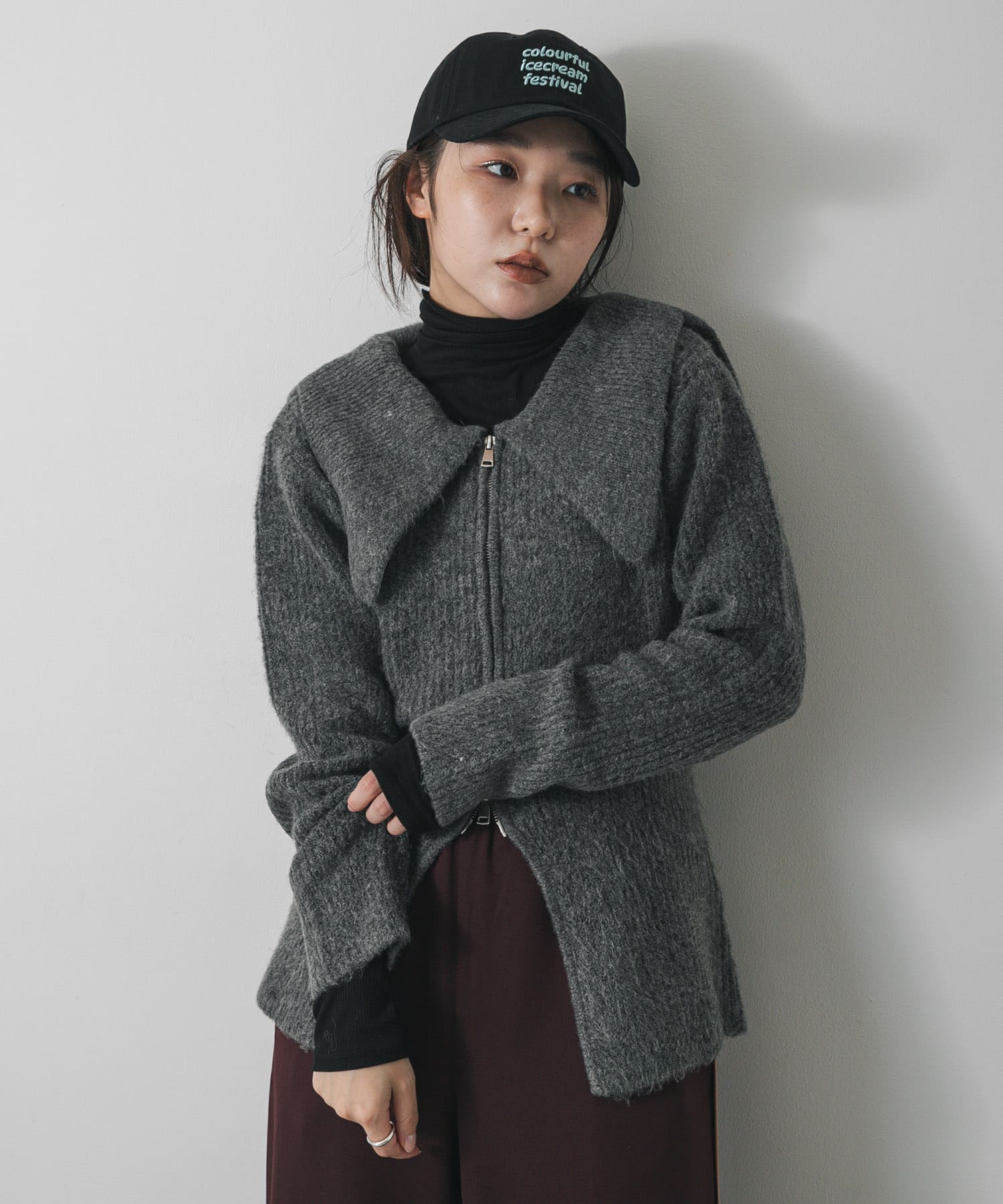 身長：158cm サイズ：one