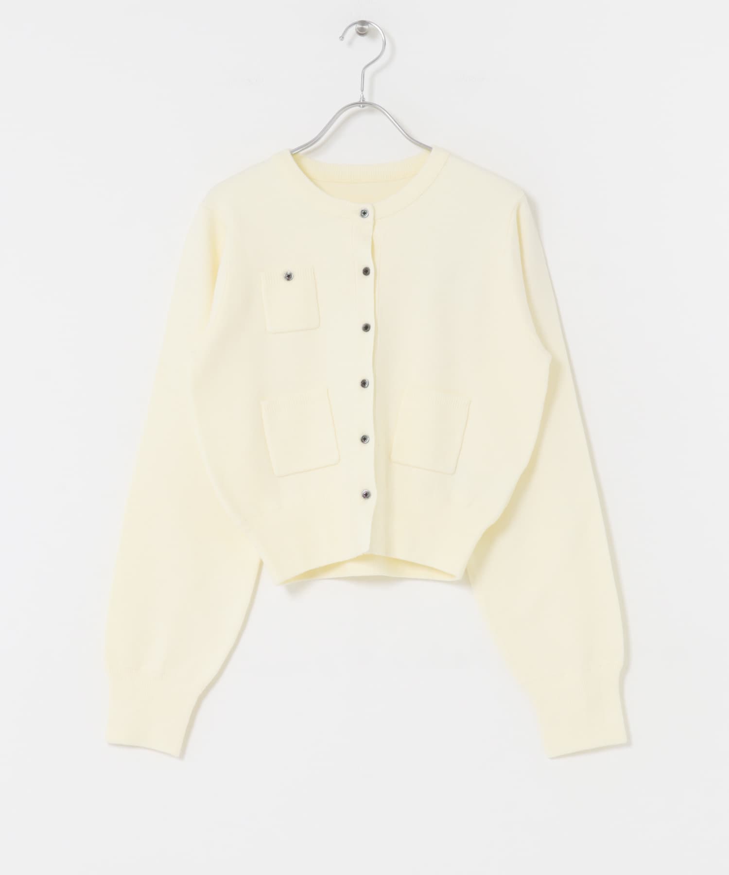 ポケットデザインカーディガン IVORY one
