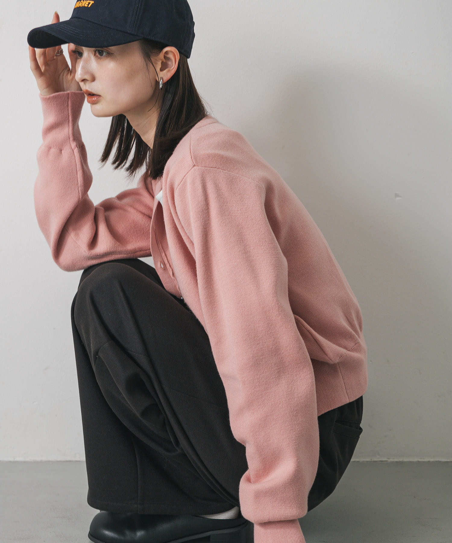 ポケットデザインカーディガン