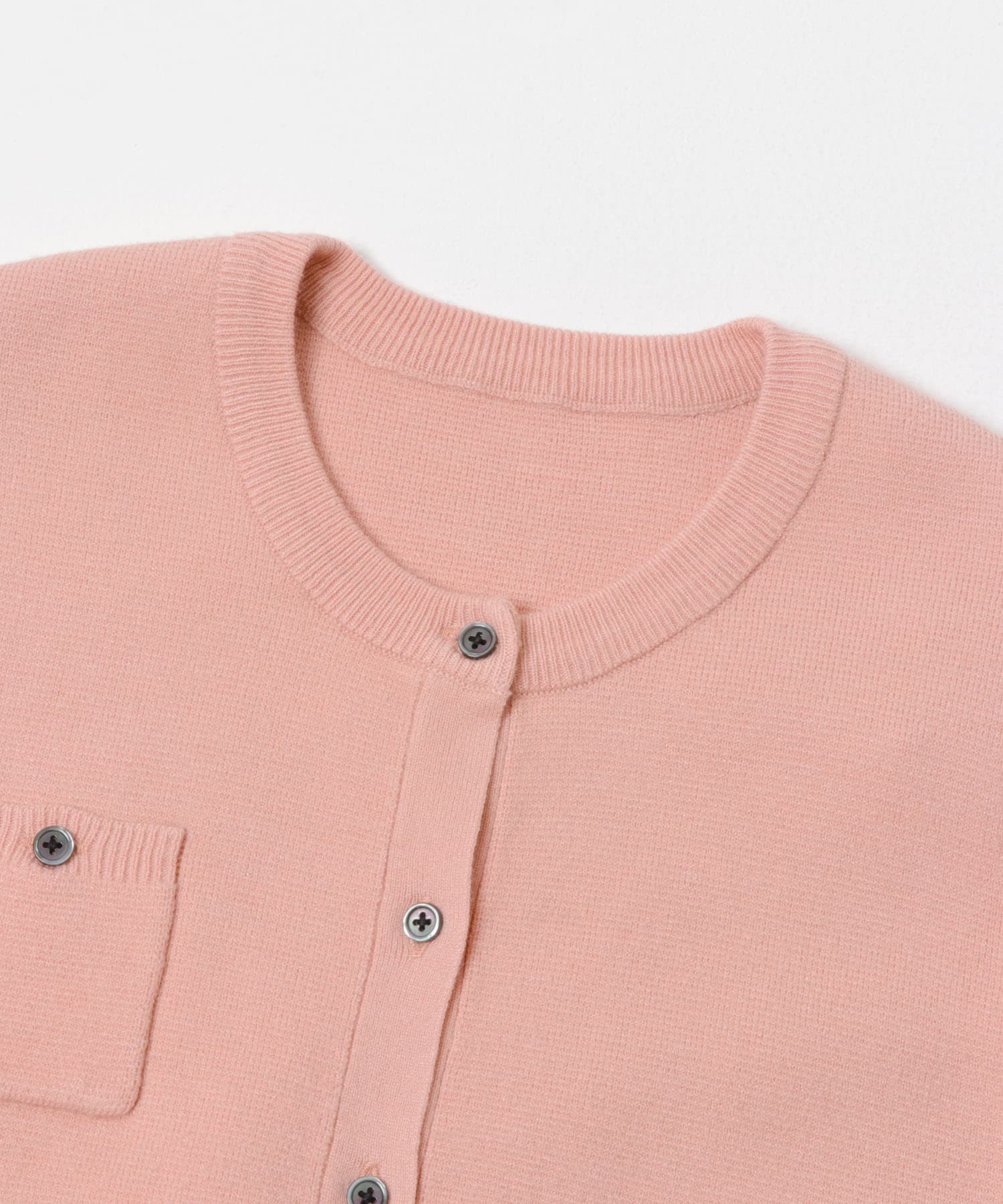 ポケットデザインカーディガン PINK one