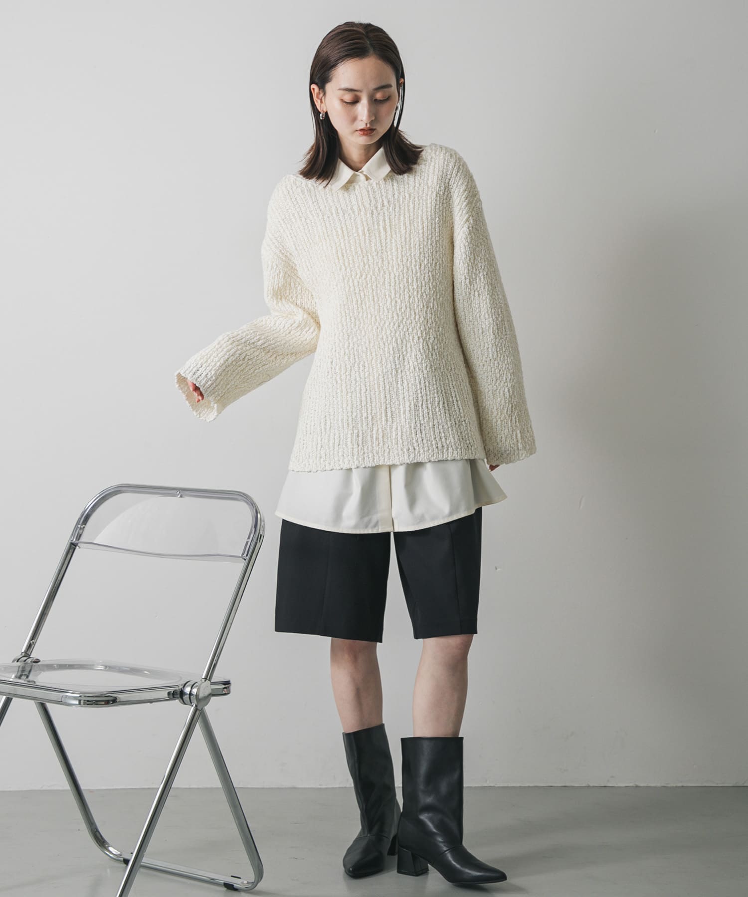 身長：169cm サイズ：one