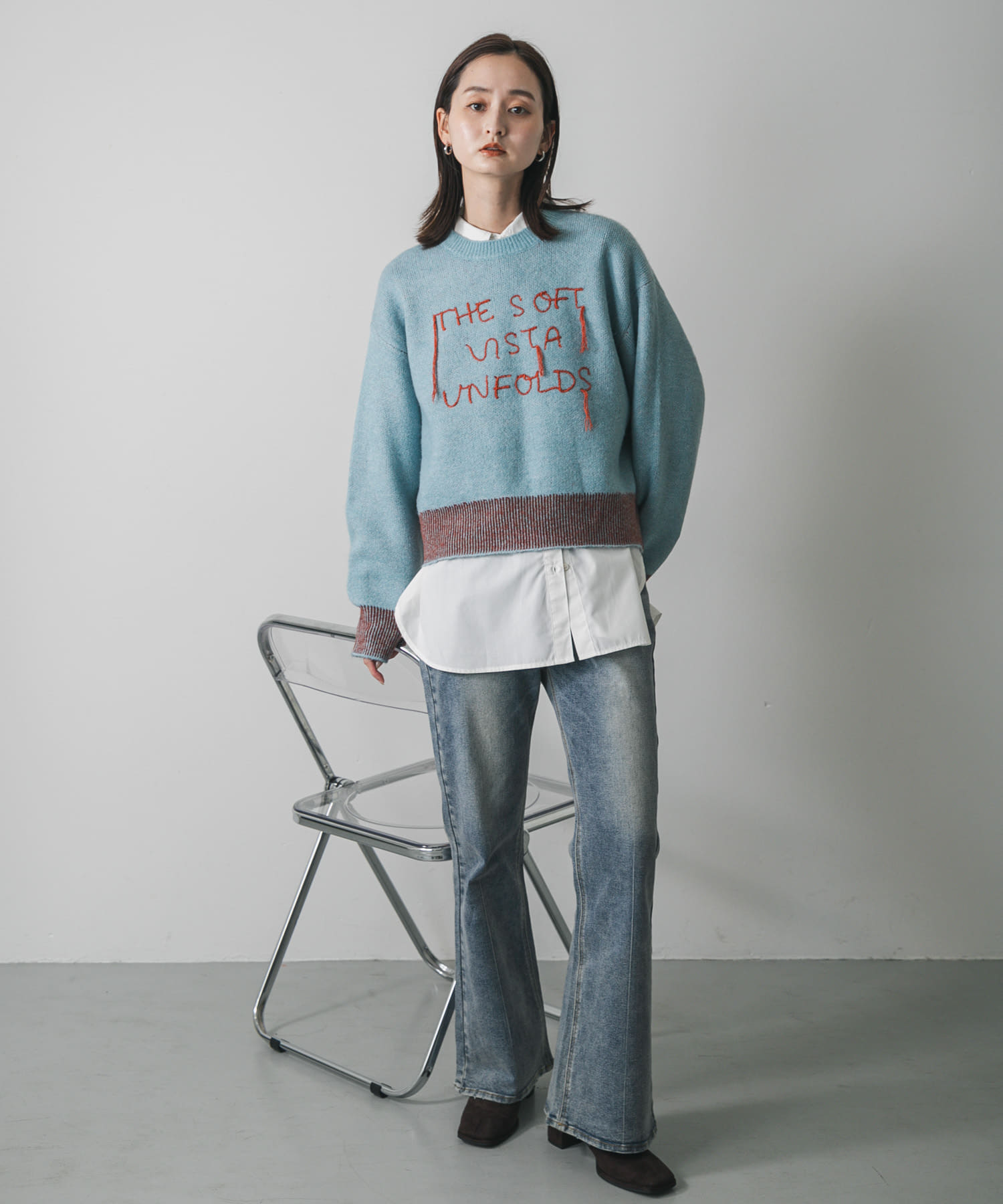 身長 : 169cm サイズ : one