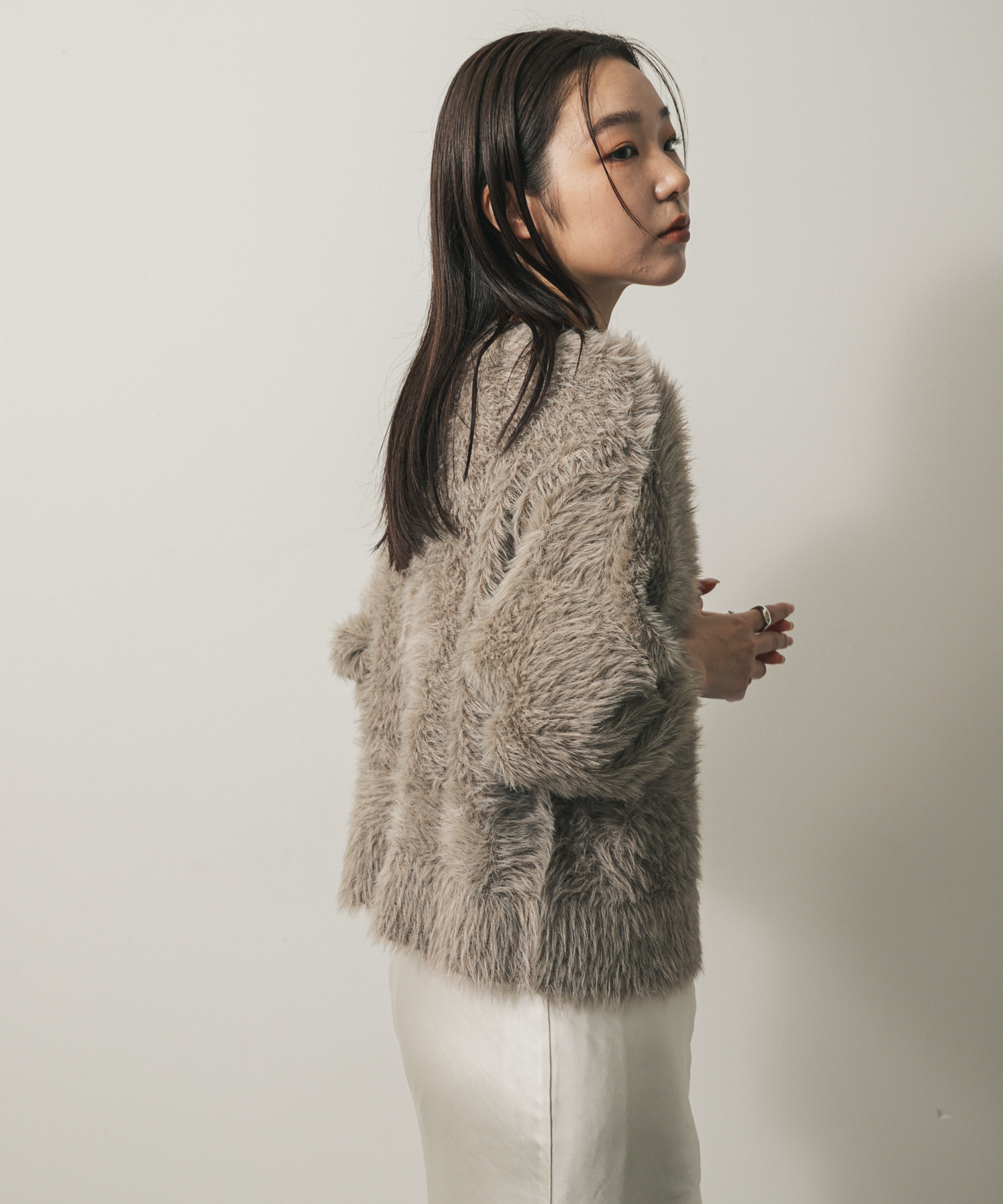 身長：158cm サイズ：one