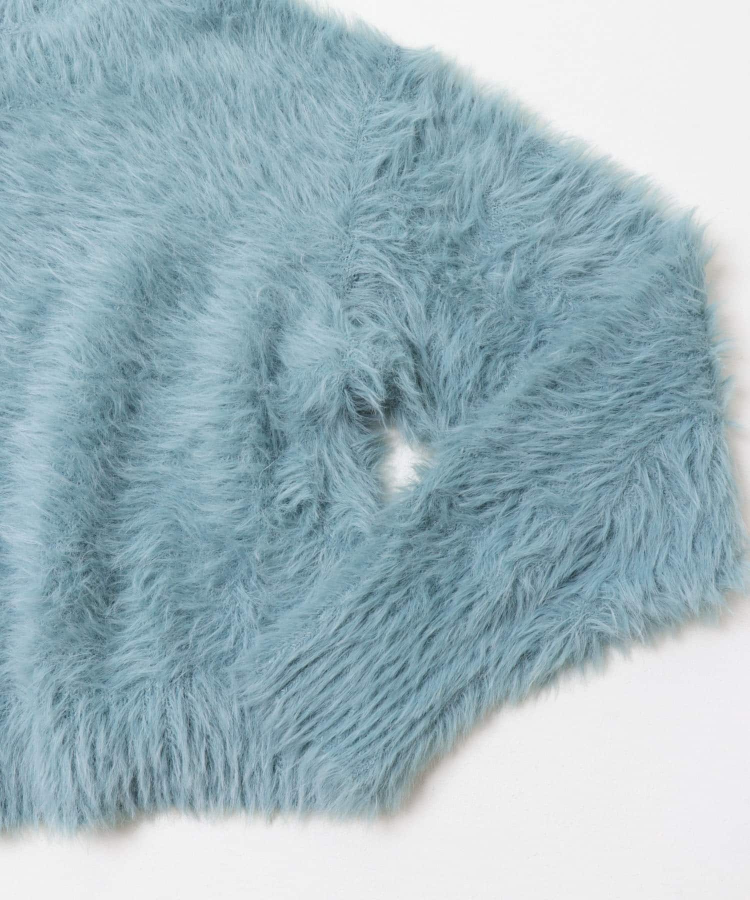 ミックスシャギーセーター TURQUOISE One