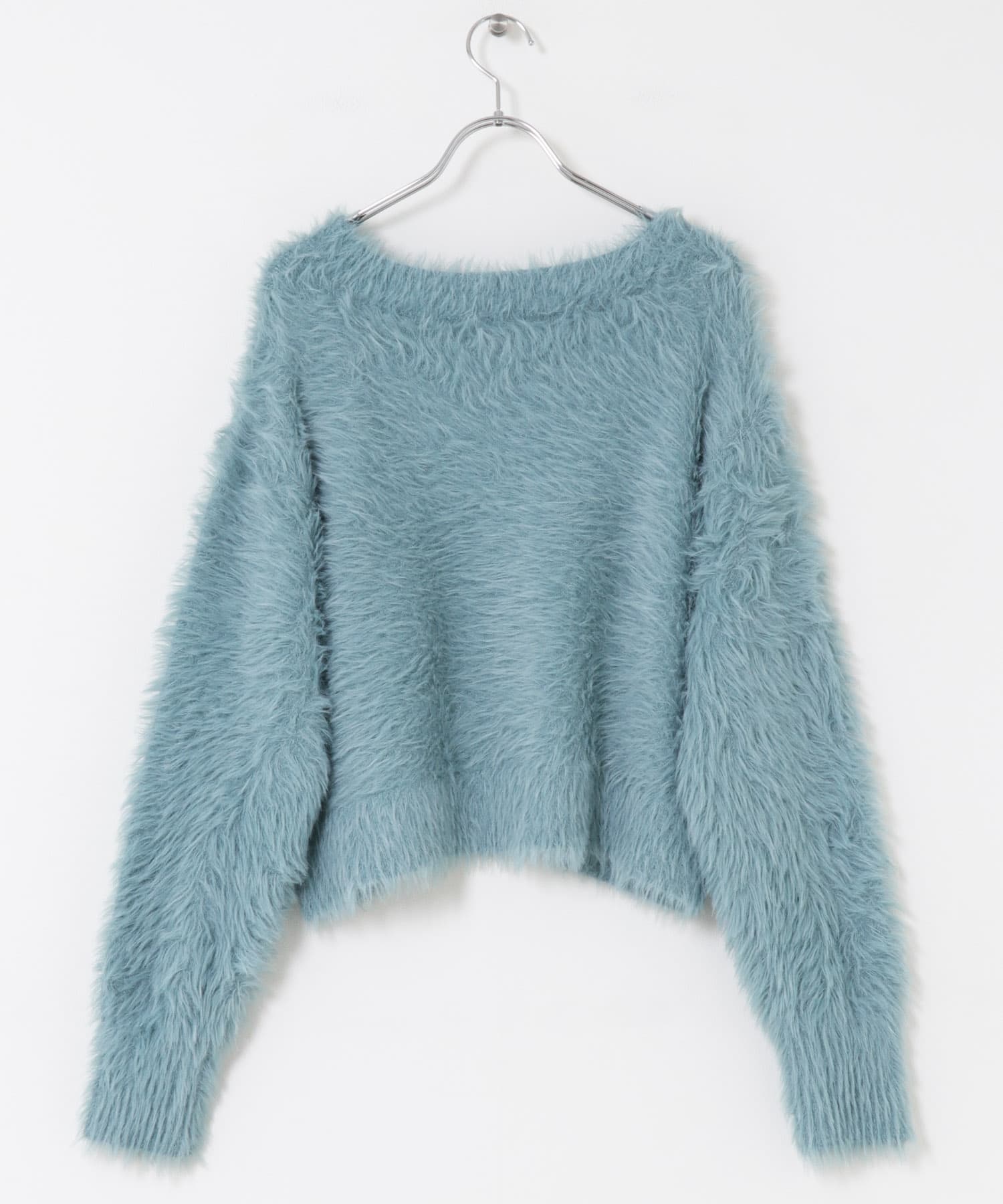 ミックスシャギーセーター TURQUOISE One