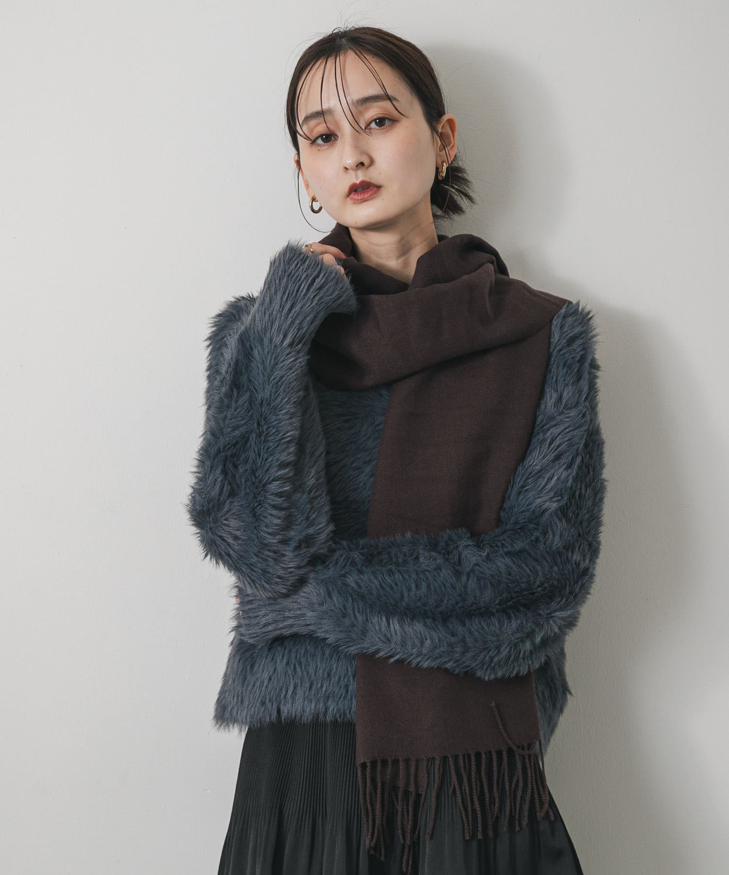 ミックスシャギーセーター