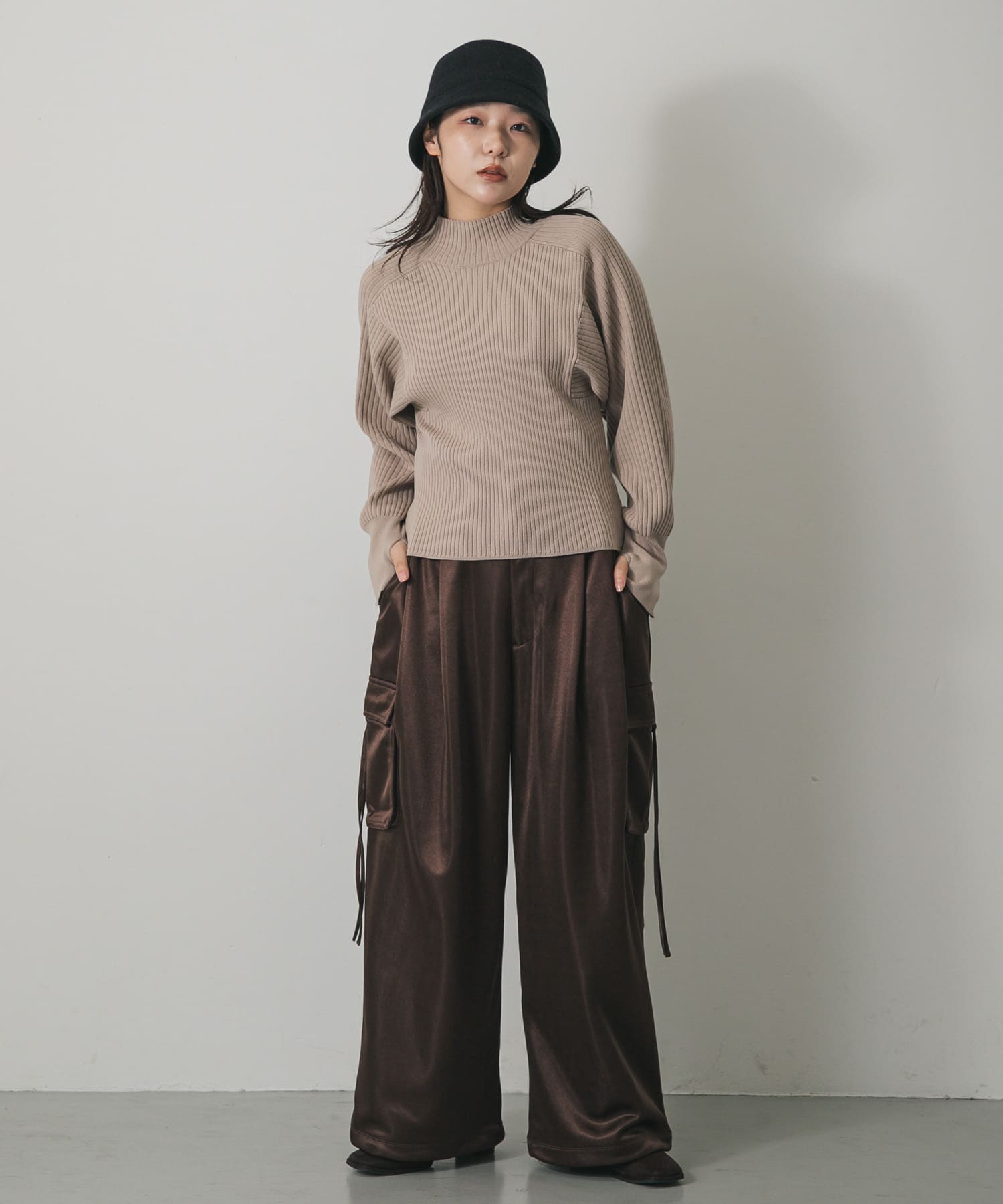 身長：158cm サイズ：one