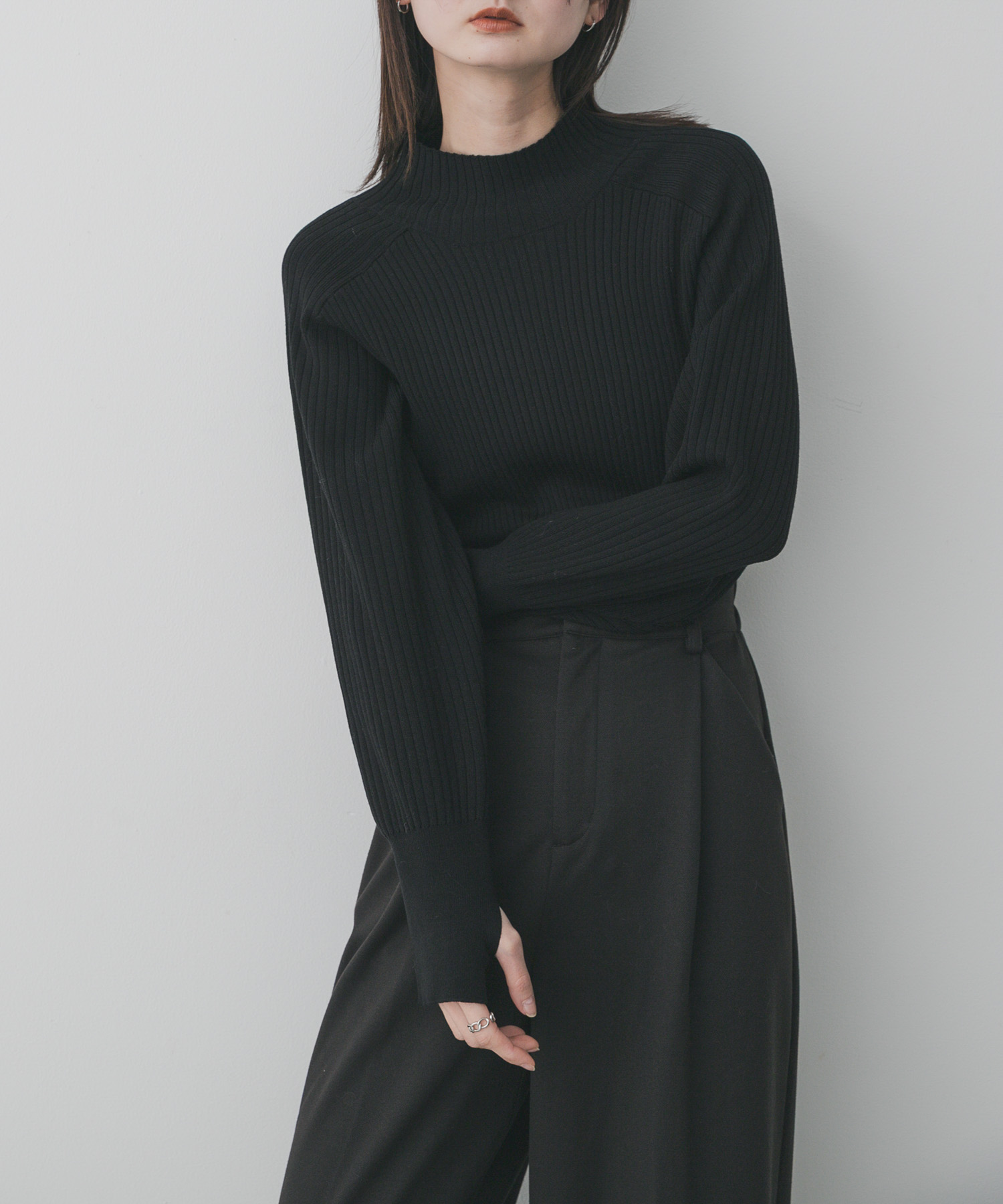 『毛玉防止』マトンスリーブセーター