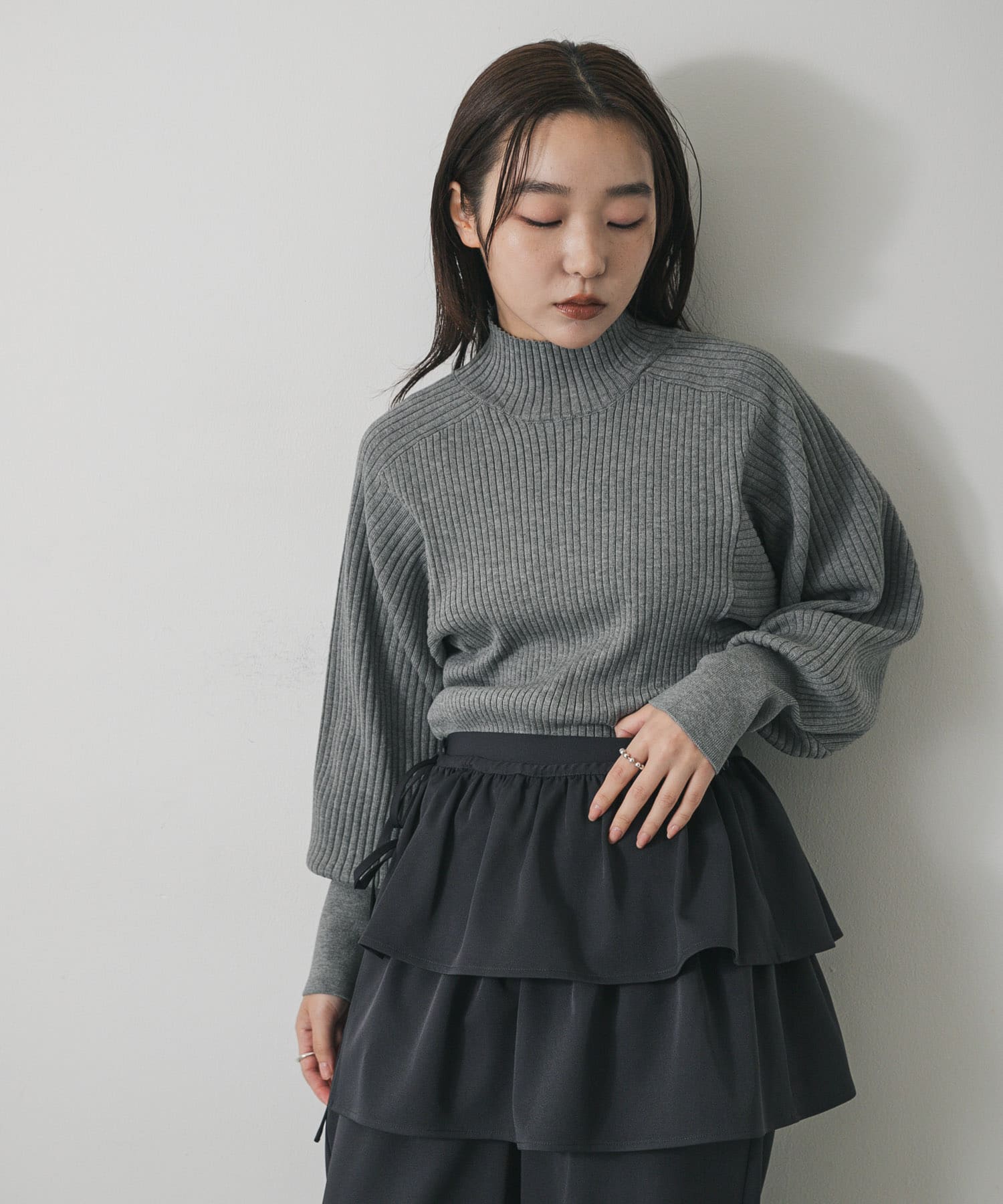 『毛玉防止』マトンスリーブセーター