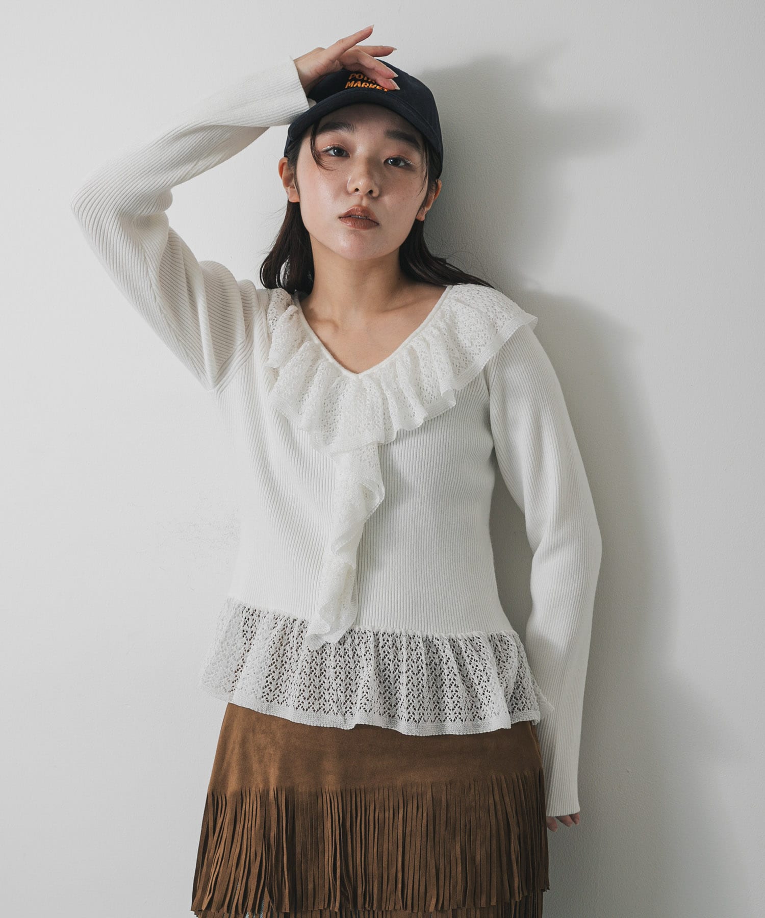 身長：158cm サイズ：one