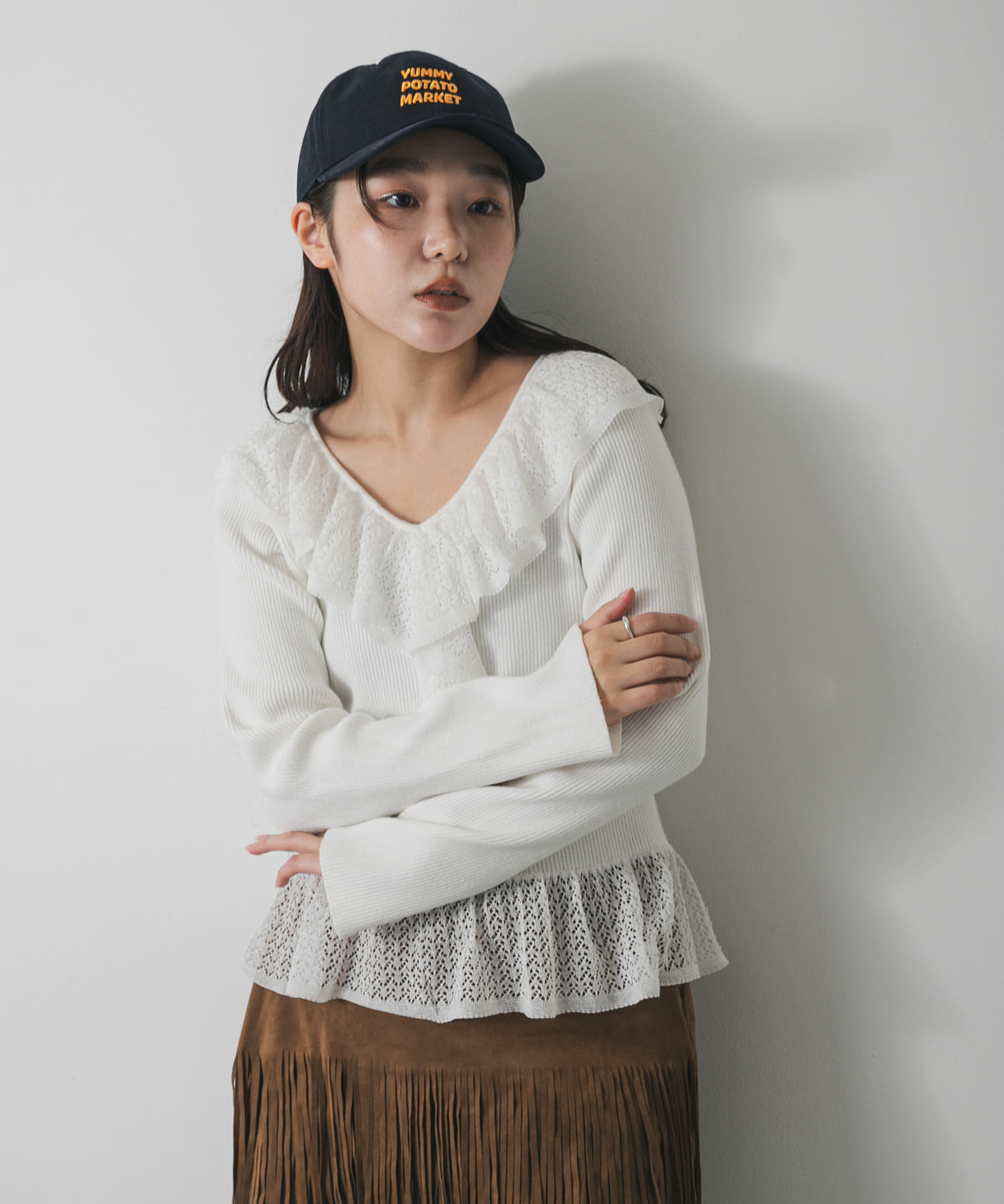身長：158cm サイズ：one