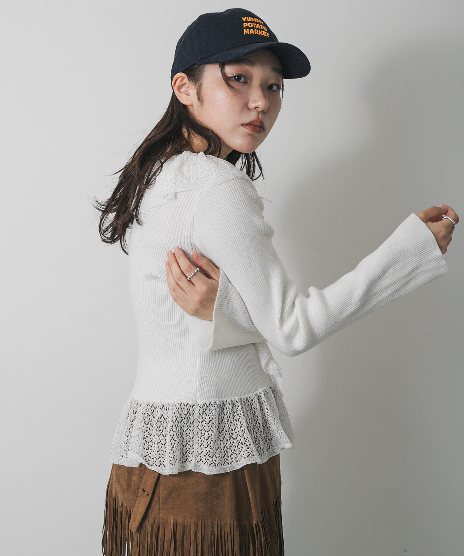 身長：158cm サイズ：one