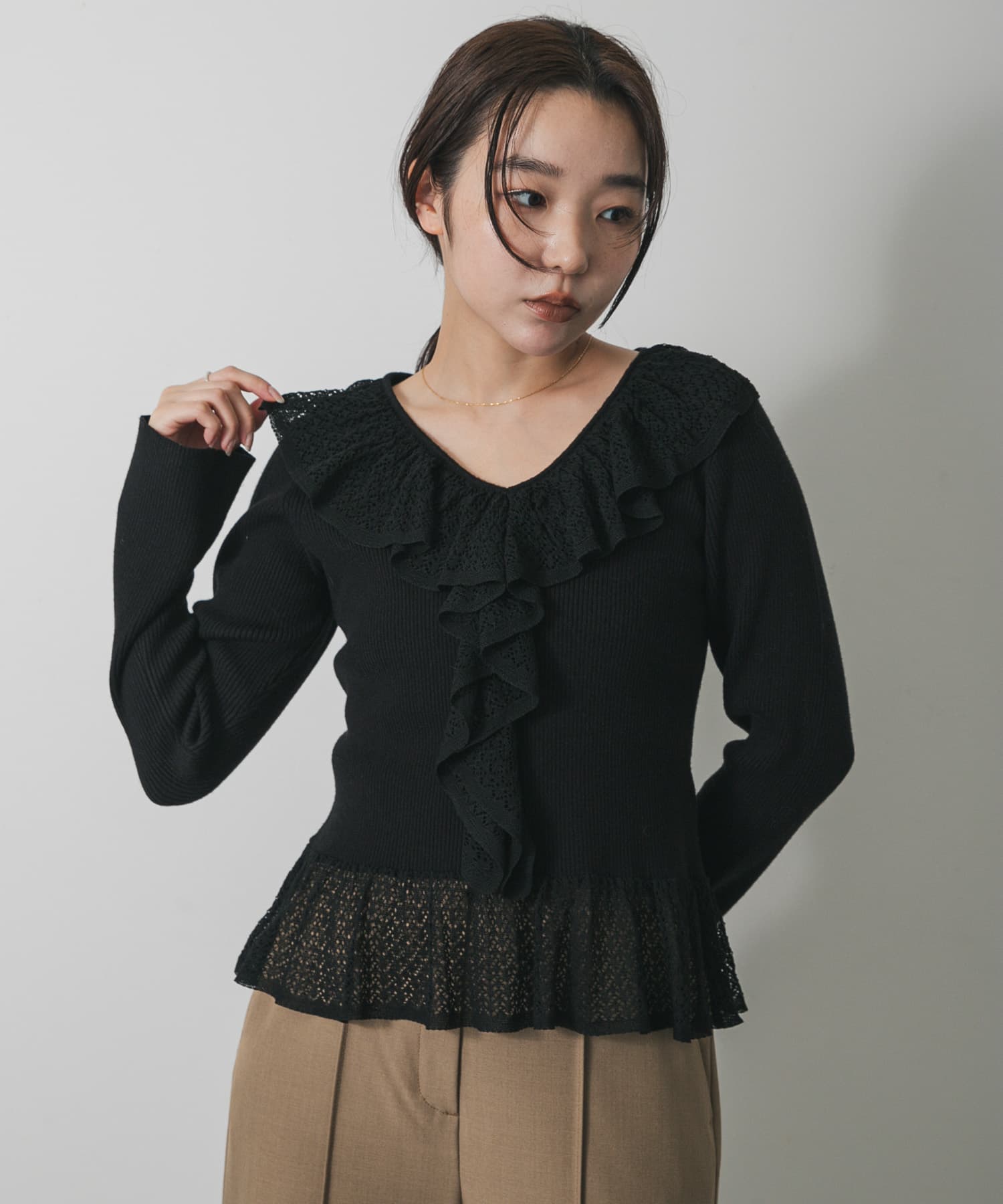 身長：158cm サイズ：one