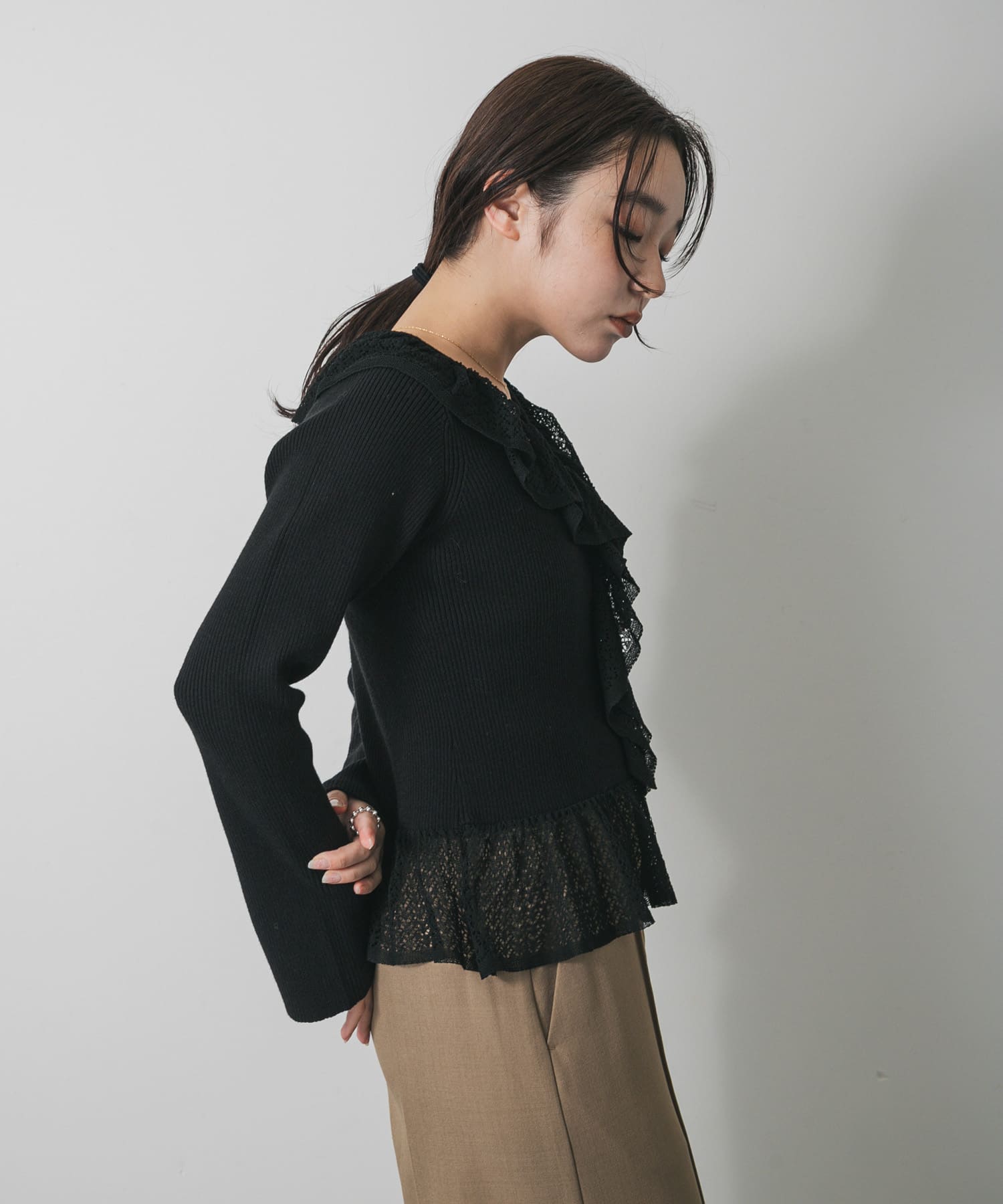 身長：158cm サイズ：one