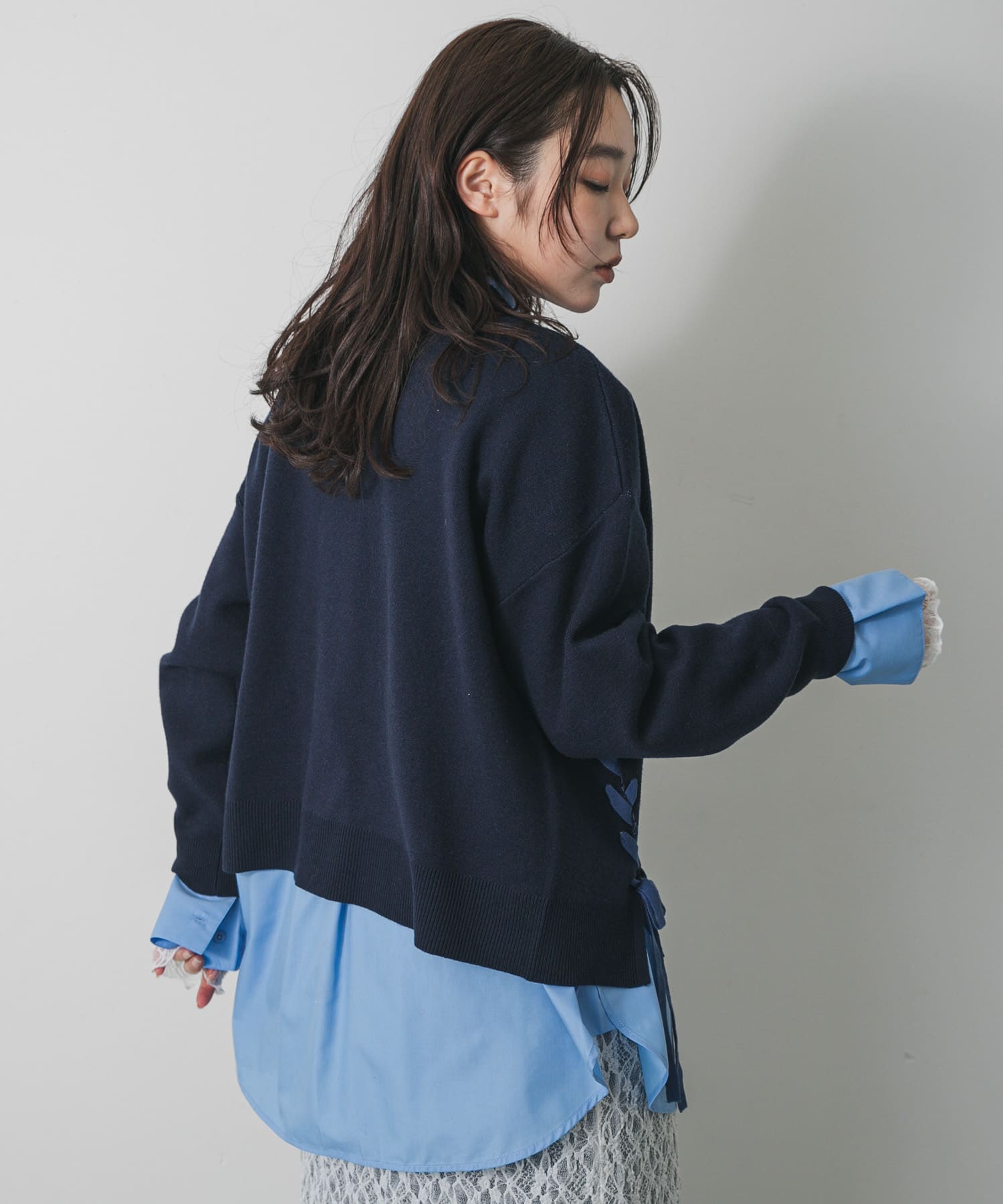 身長：158cm サイズ：one