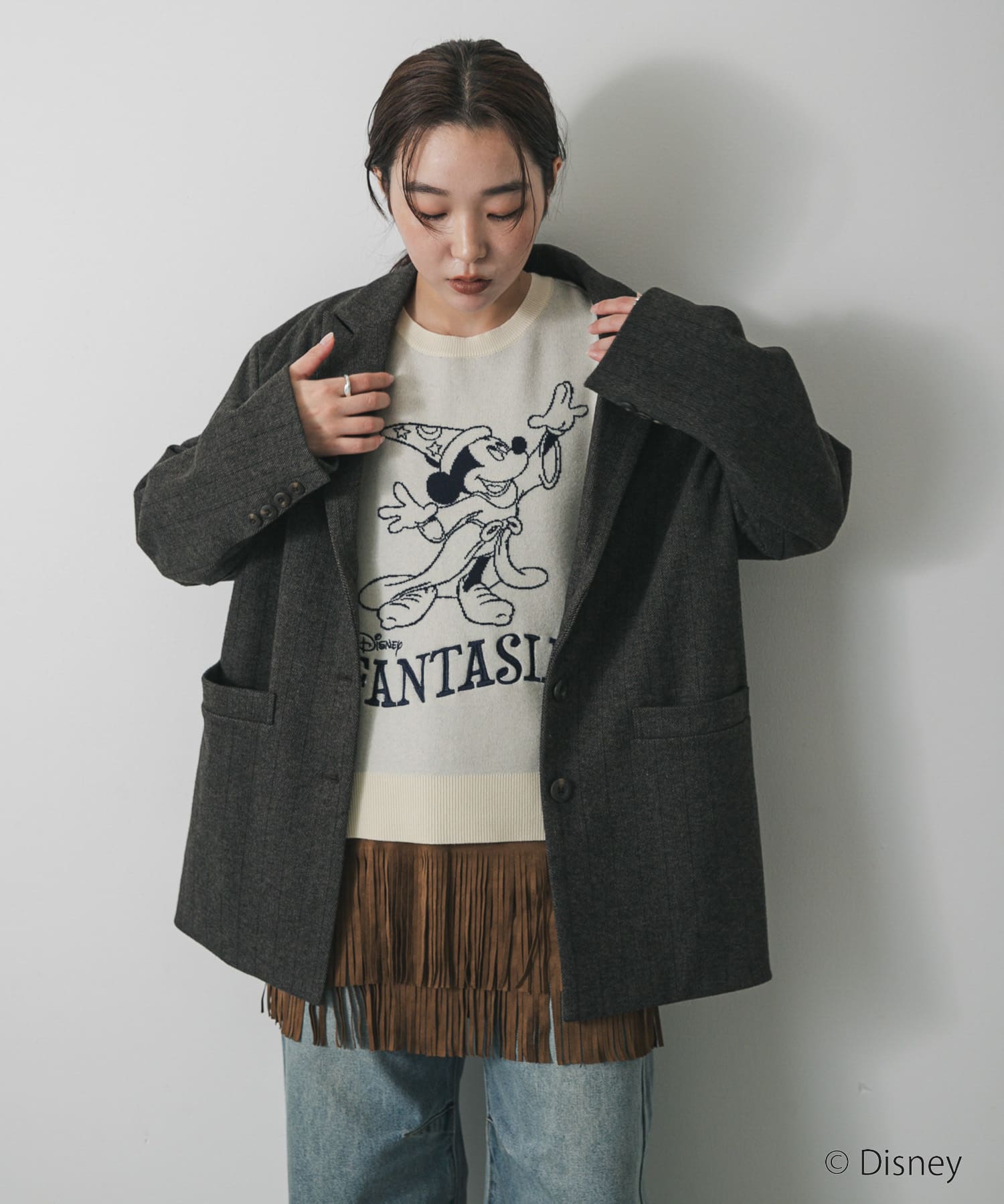 身長：158cm サイズ：one