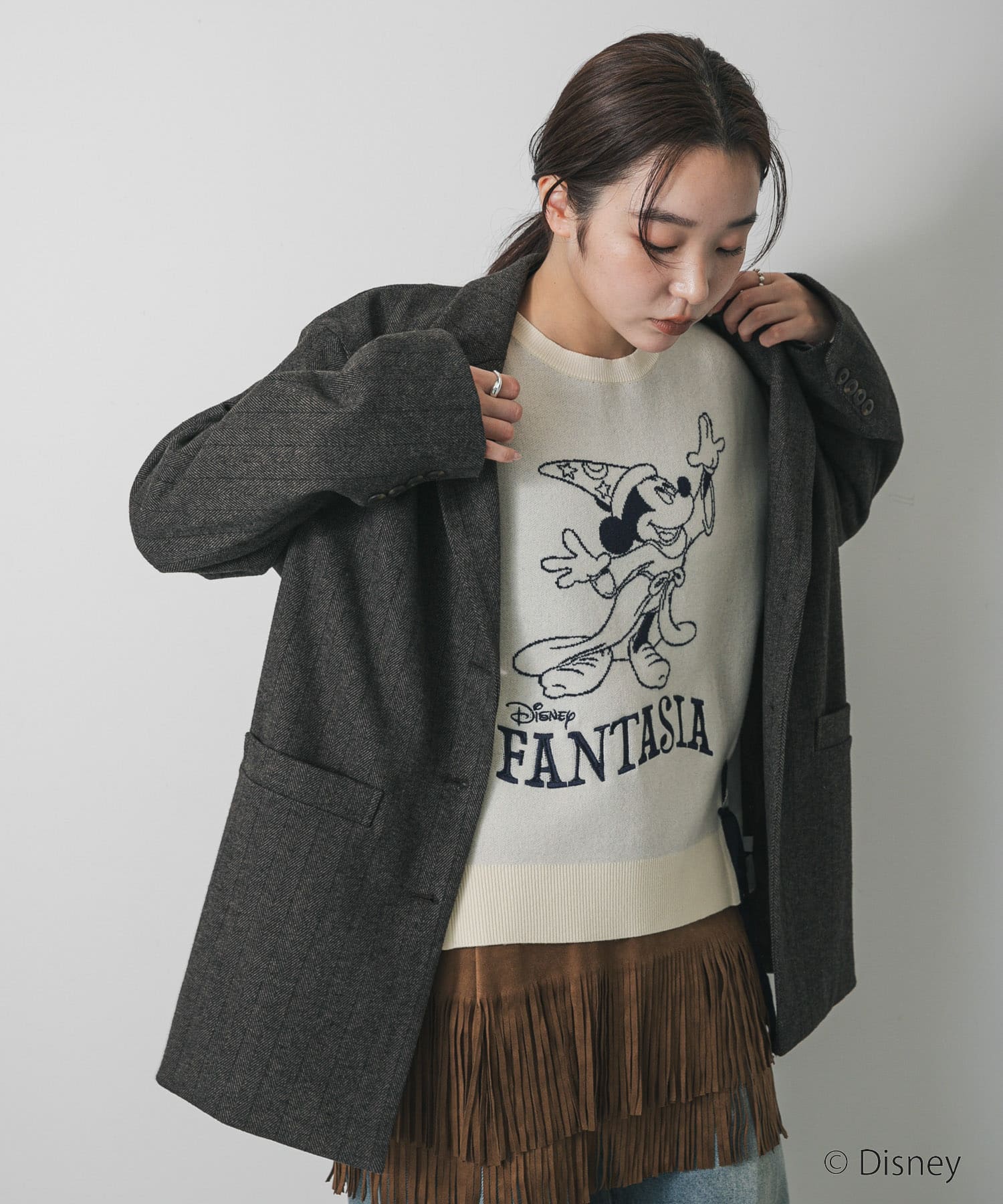 身長：158cm サイズ：one