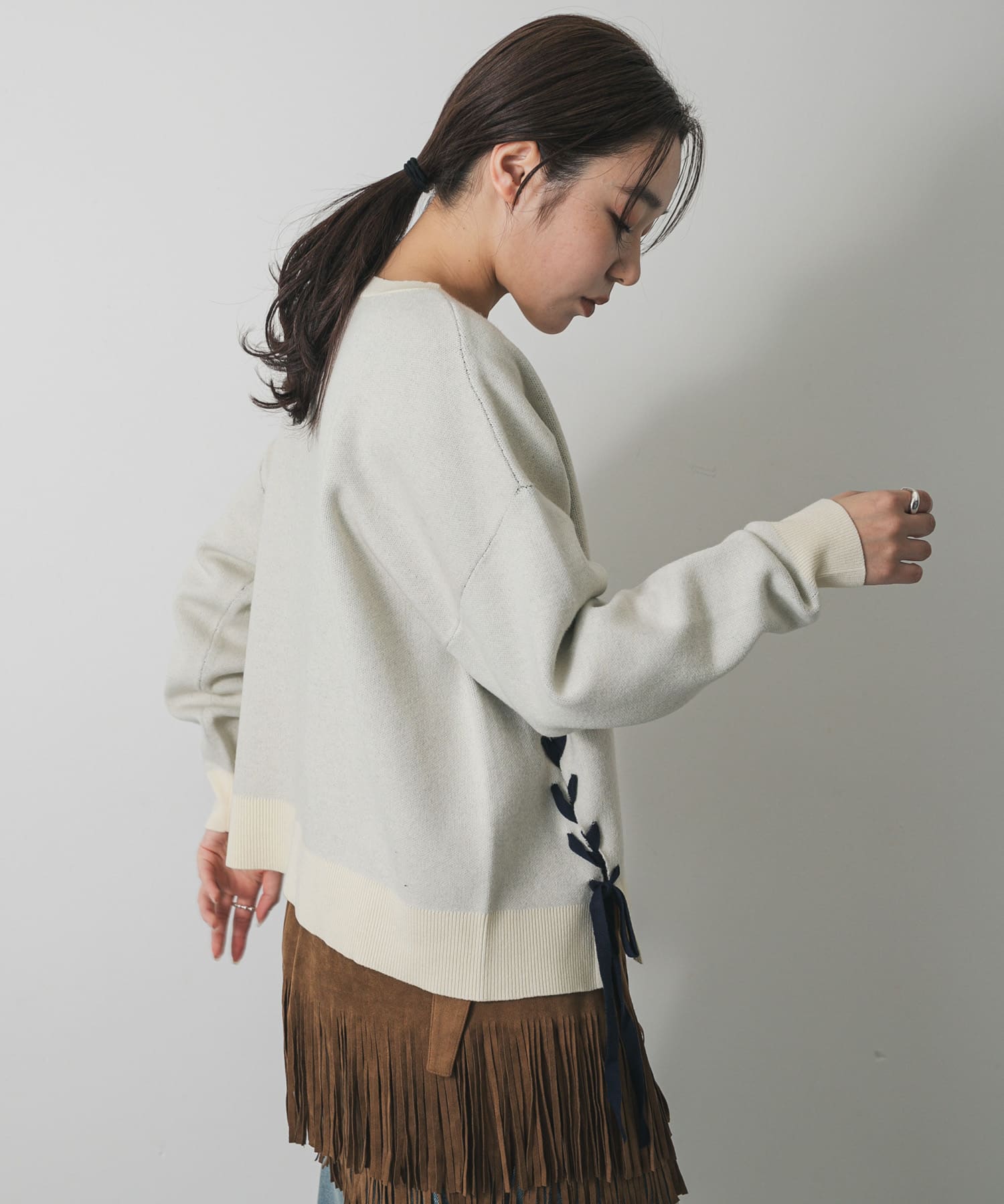 身長：158cm サイズ：one