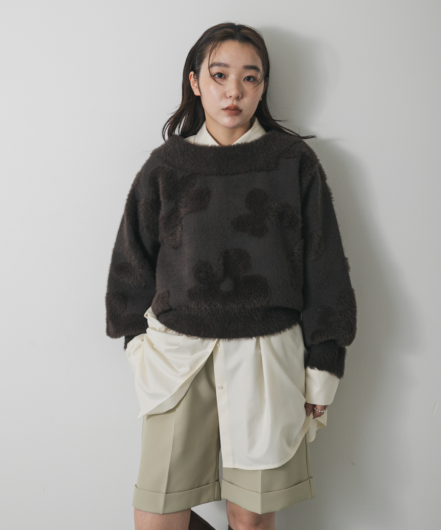 身長：158cm サイズ：one