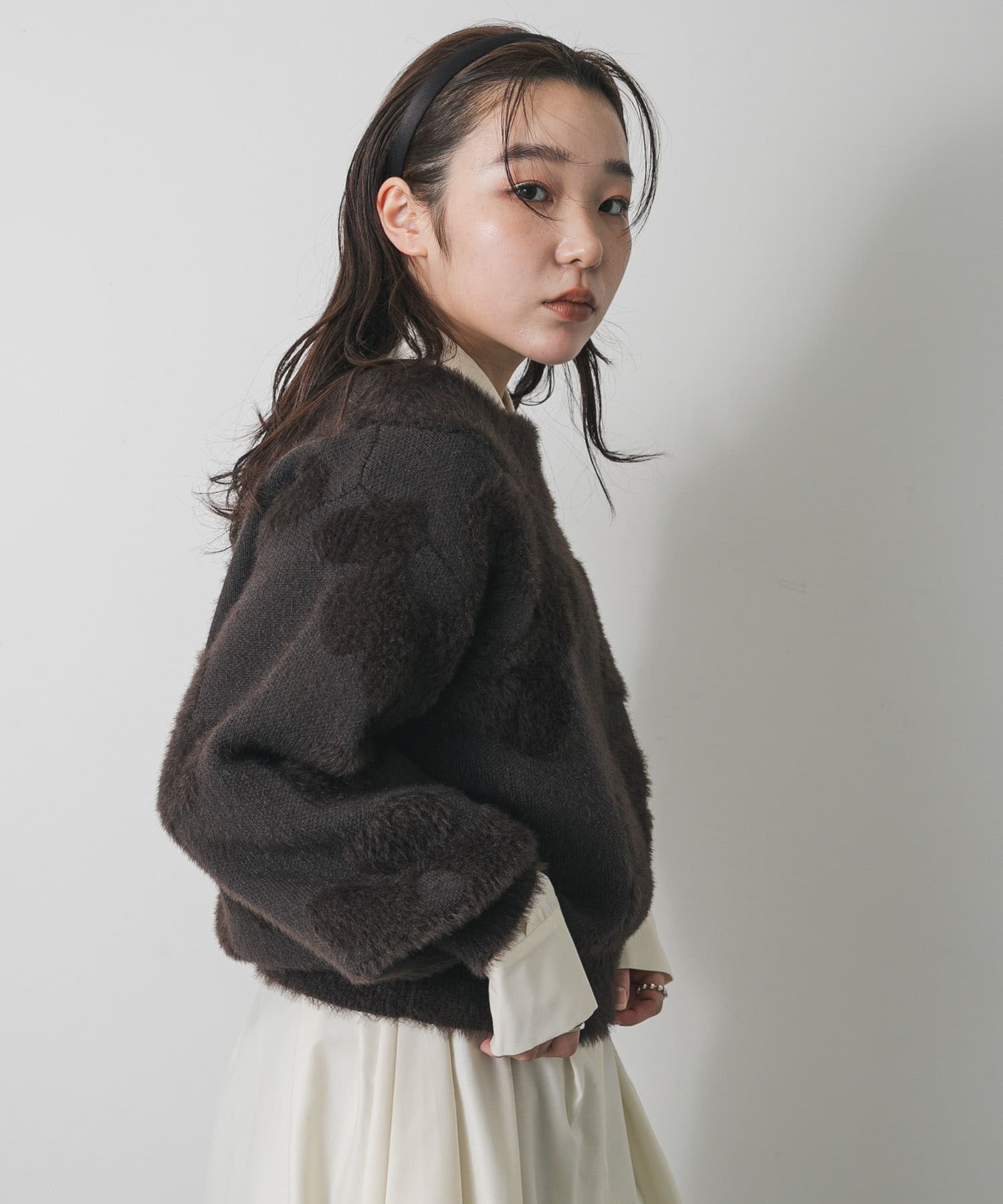 身長：158cm サイズ：one