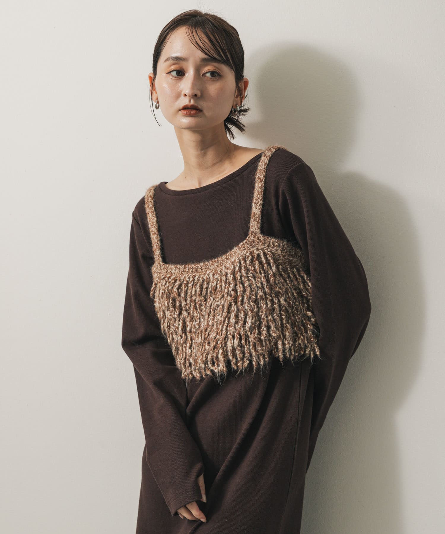 身長：169cm サイズ：one