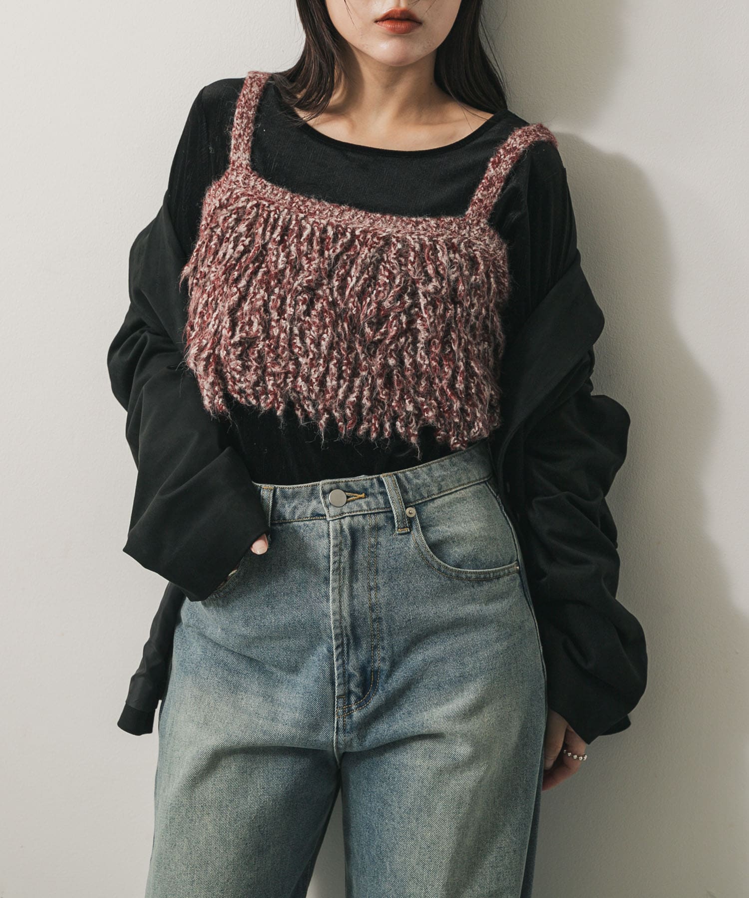 身長：158cm サイズ：one