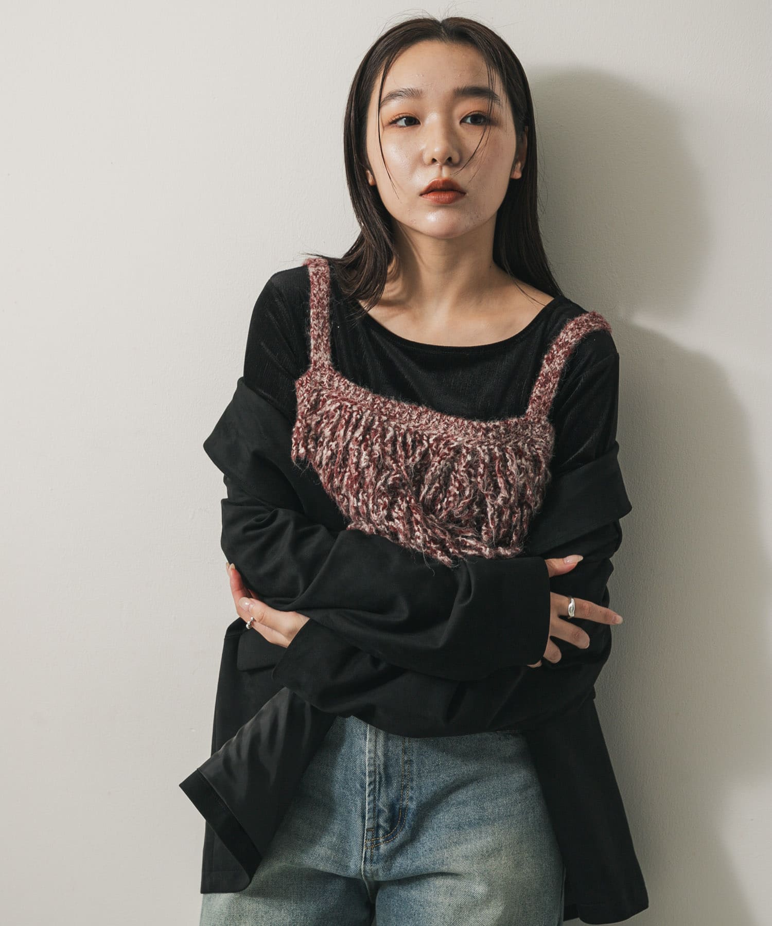 身長：158cm サイズ：one