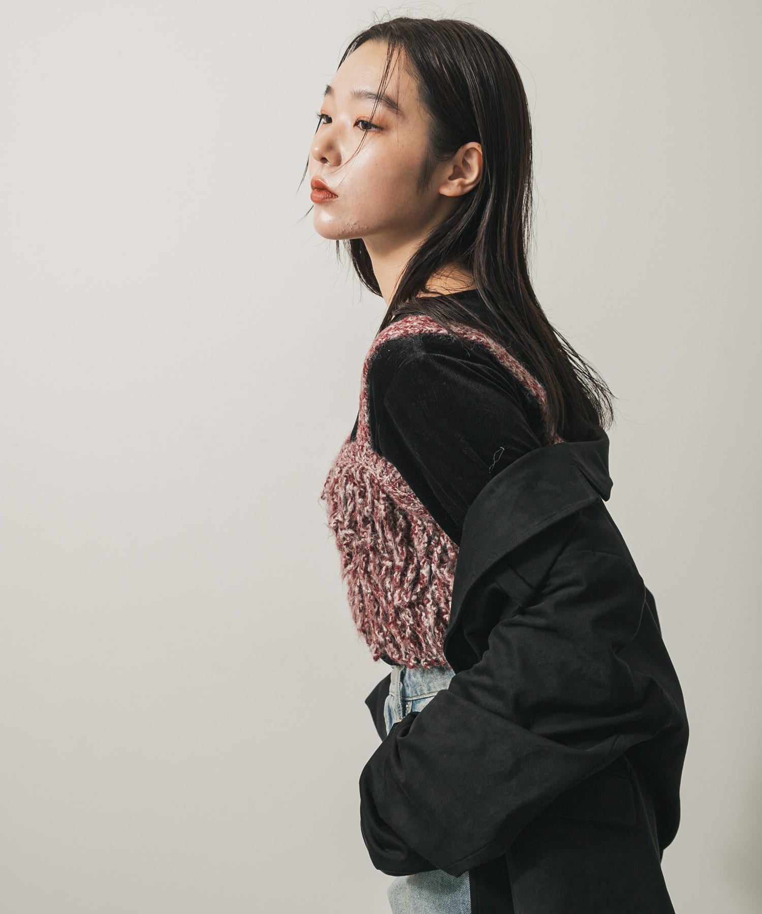 身長：158cm サイズ：one