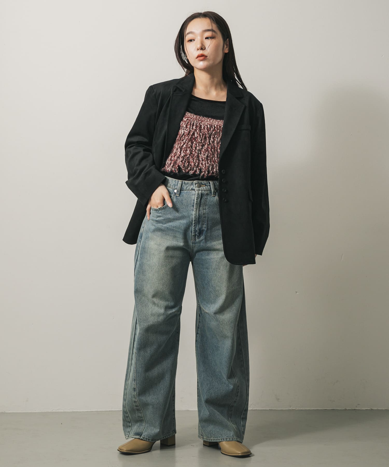 身長：158cm サイズ：one