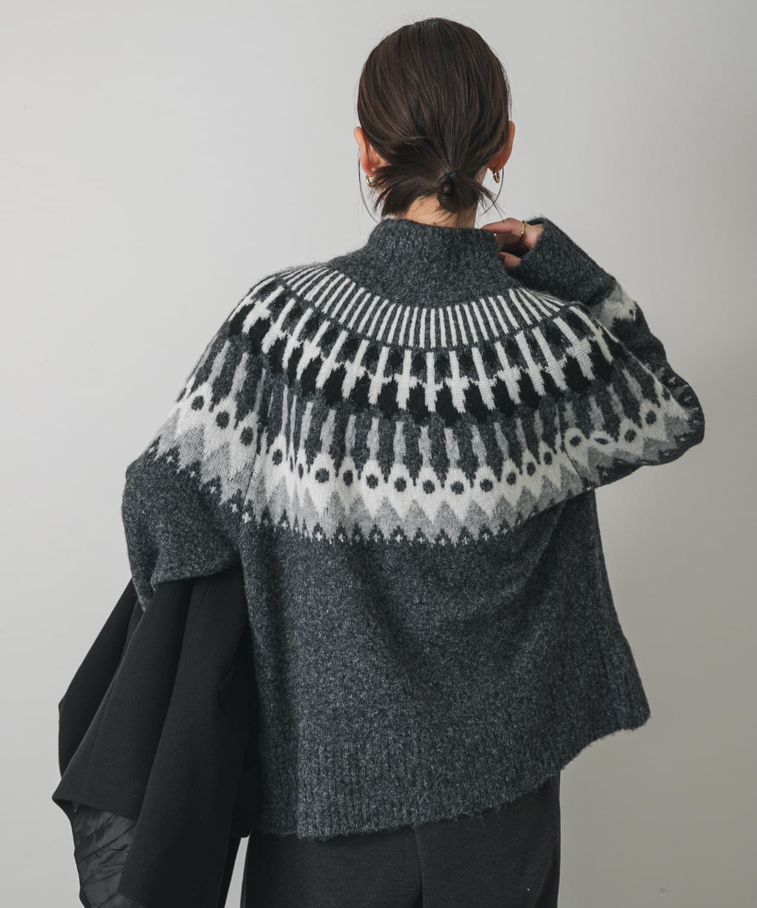 洗濯可』ノルディックジップセーター(One NAVY): トップス｜URBAN