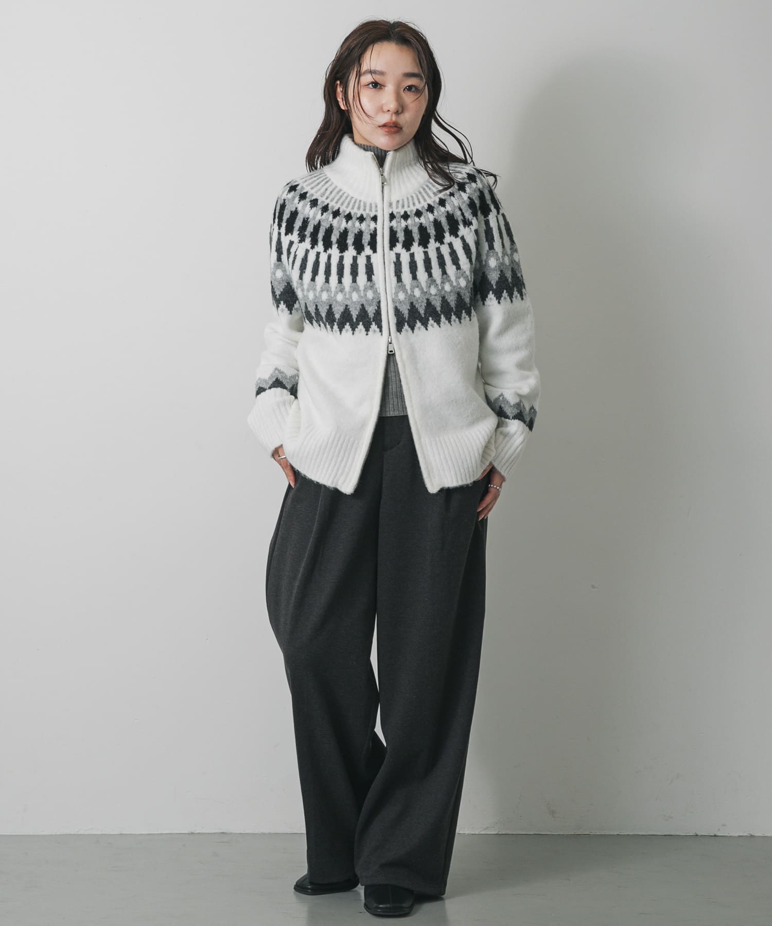 身長：158cm サイズ：one