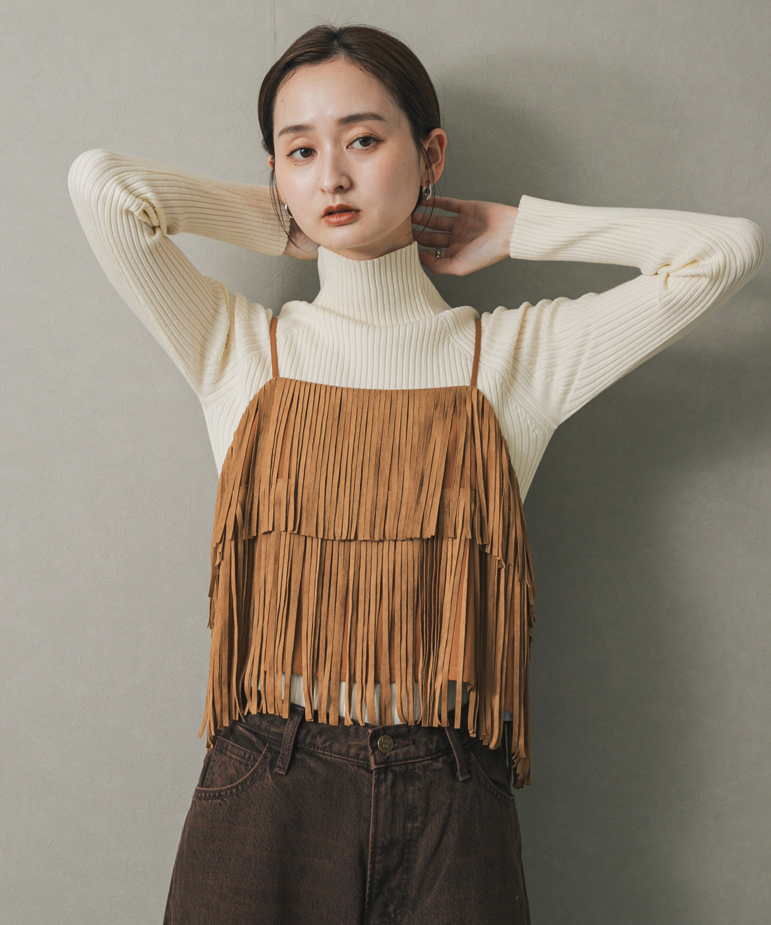 身長：169cm サイズ：one