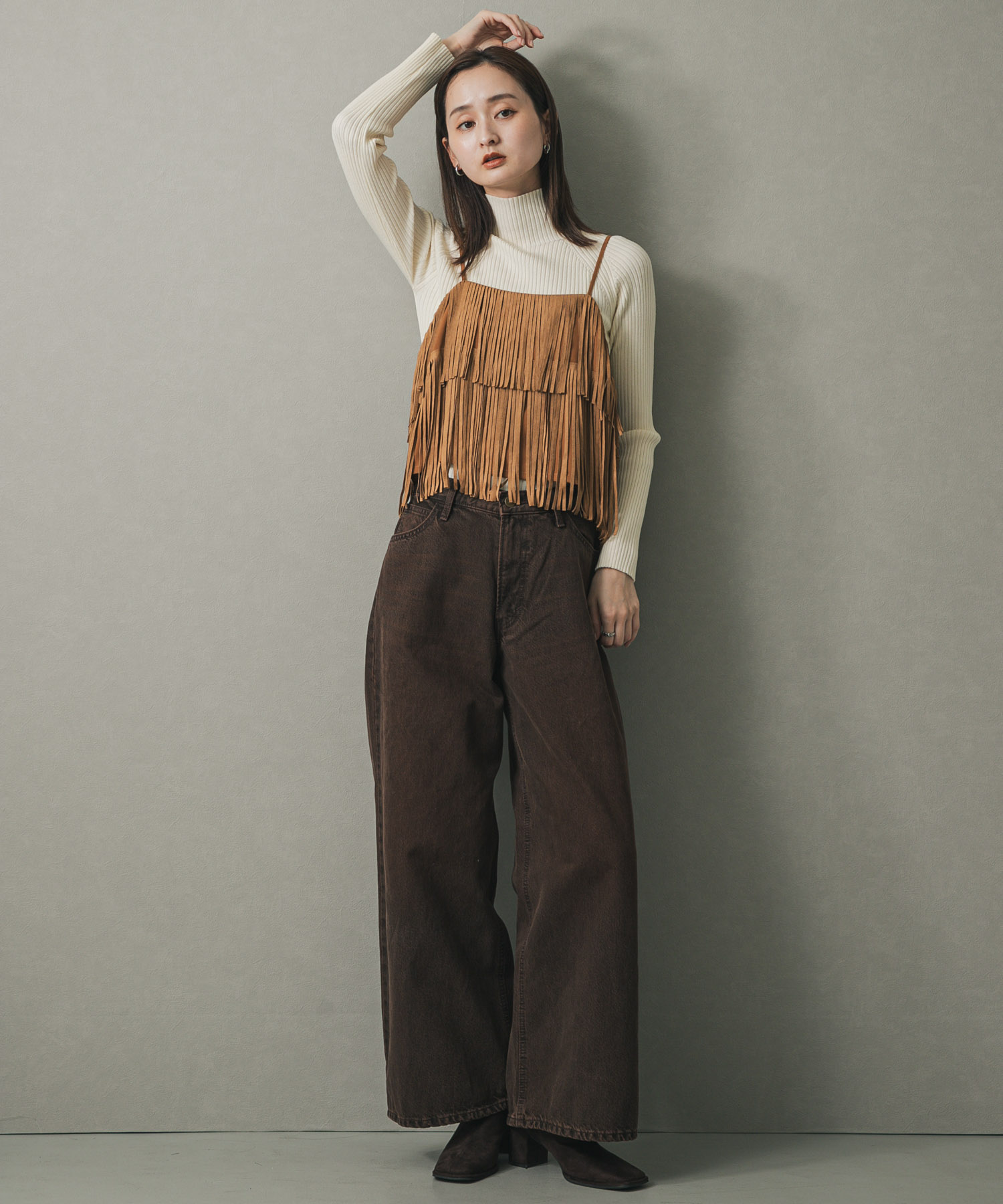 身長：169cm サイズ：one