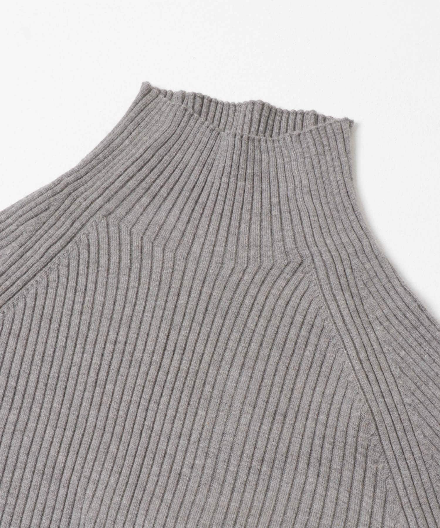 『一部WEB限定カラー』『毛玉防止』ストレッチリブハイネックセーター GRAY COMPACT