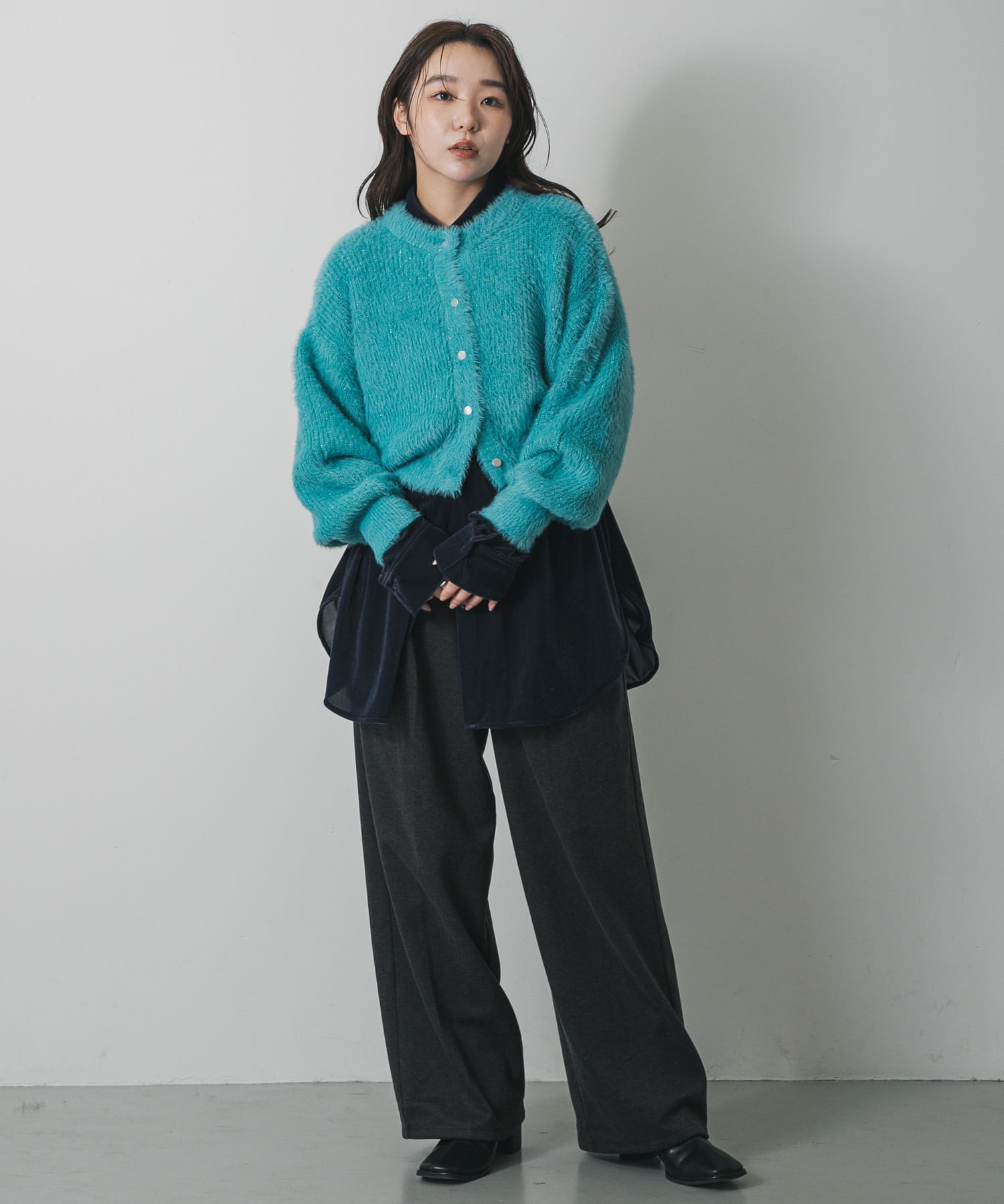 身長：158cm サイズ：one