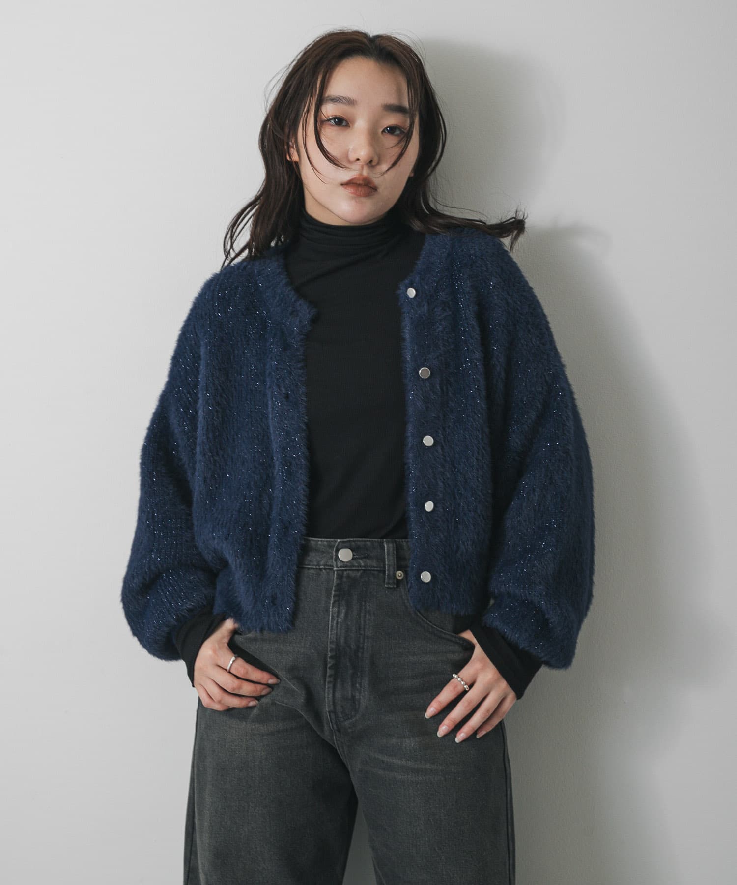 身長：158cm サイズ：one