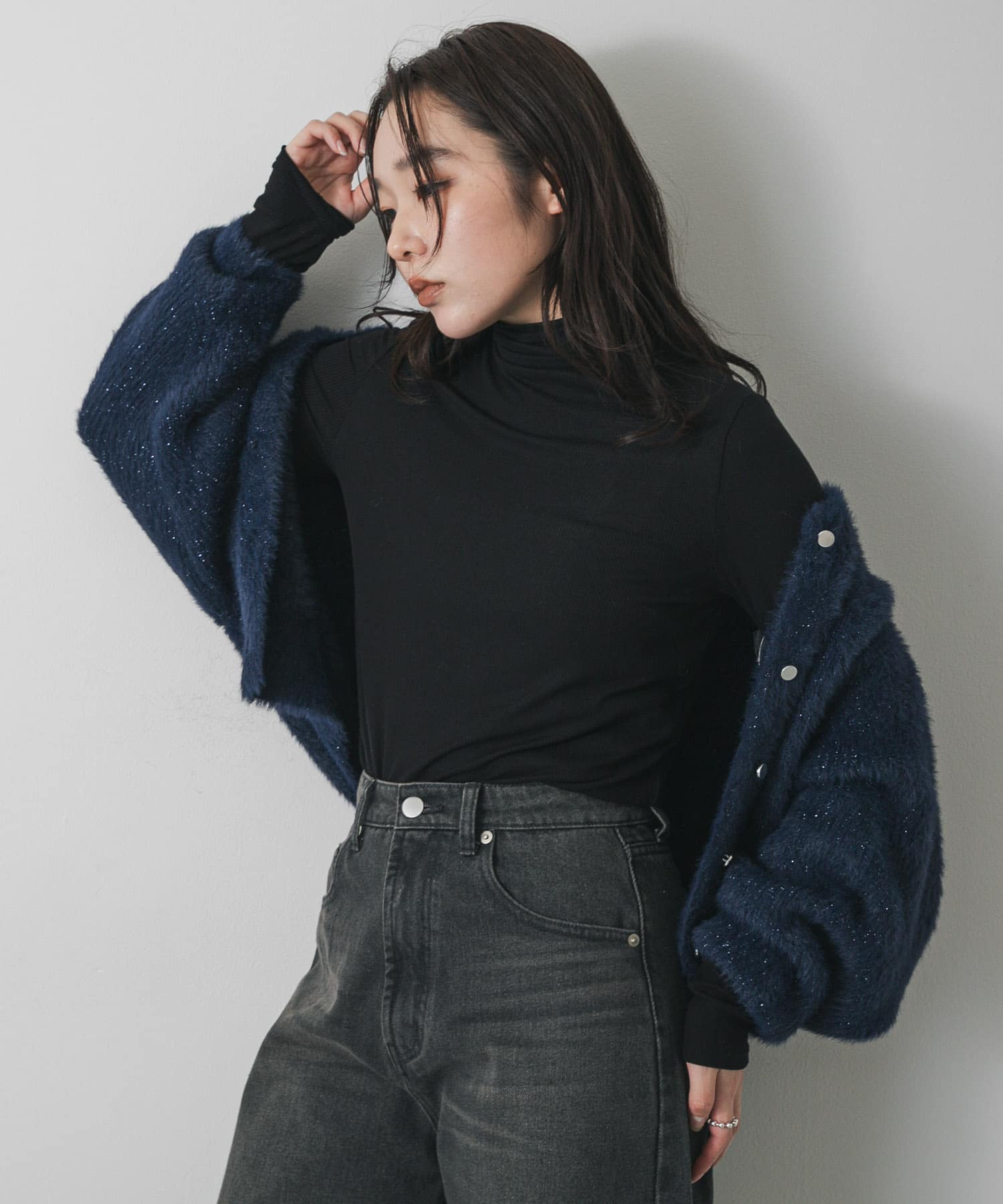 身長：158cm サイズ：one