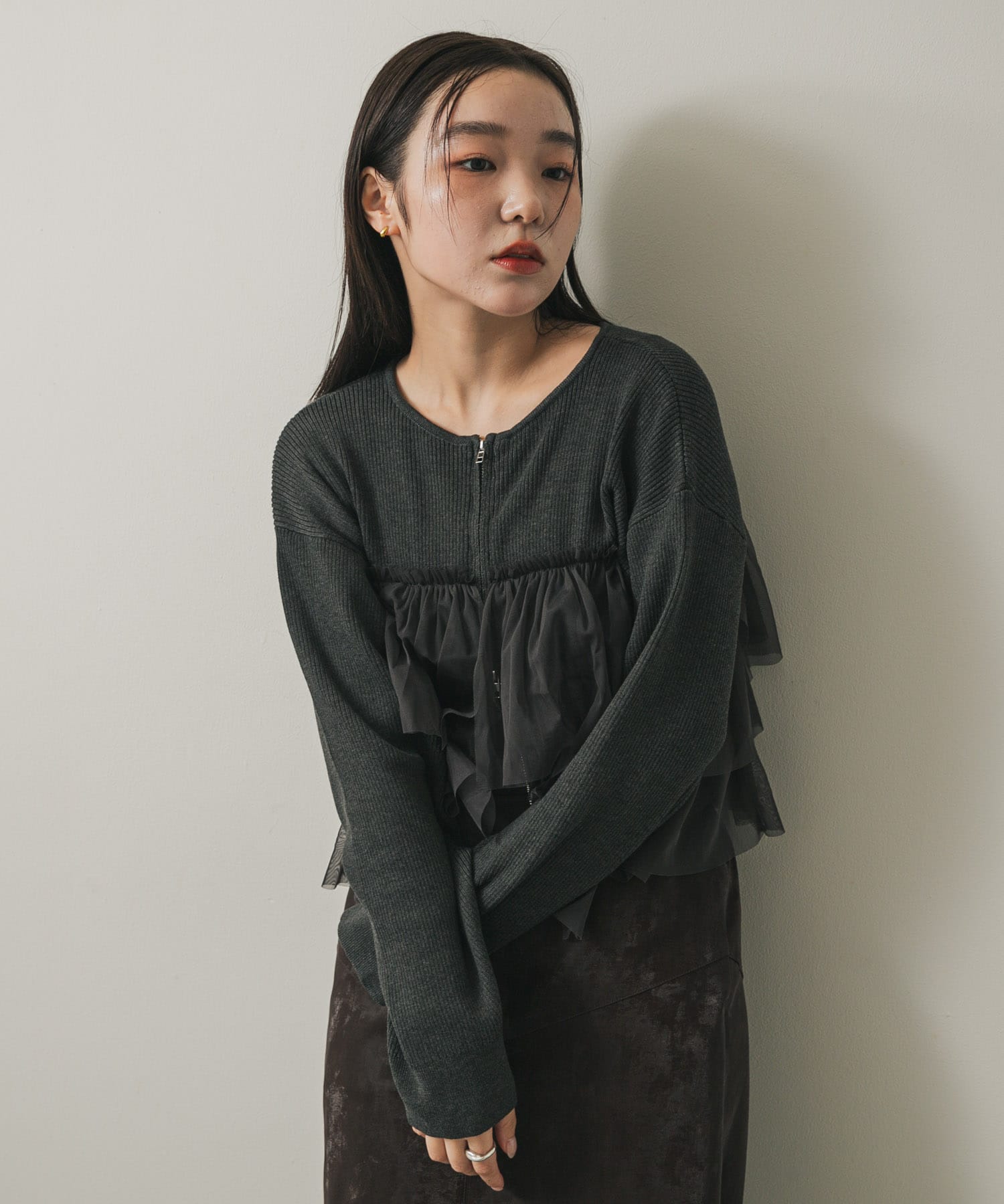 身長：158cm サイズ：one
