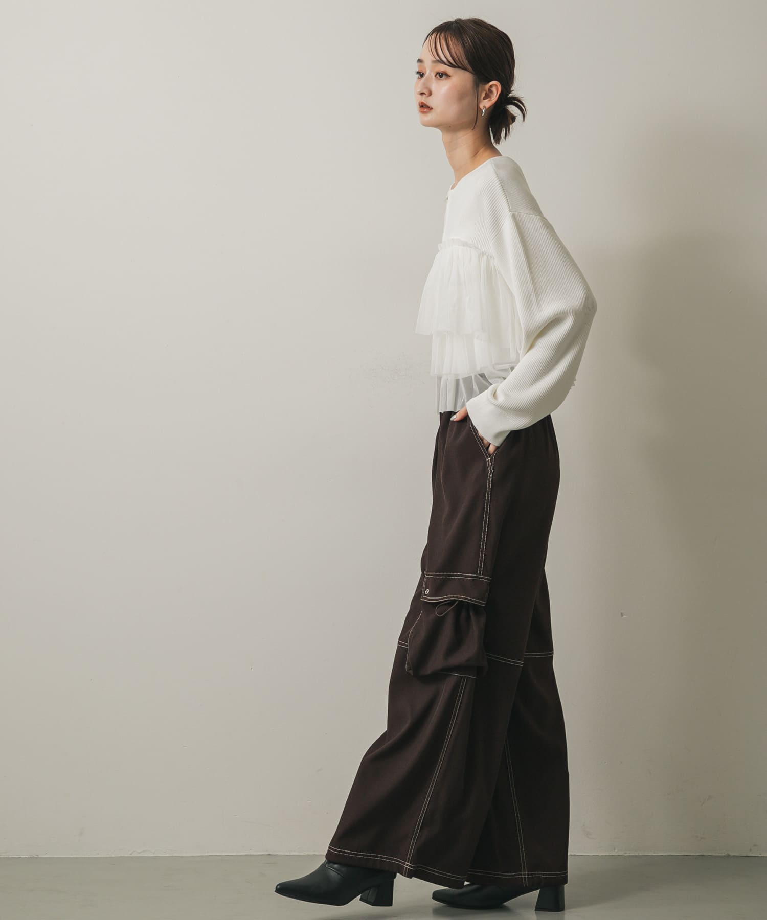 身長：169cm サイズ：one