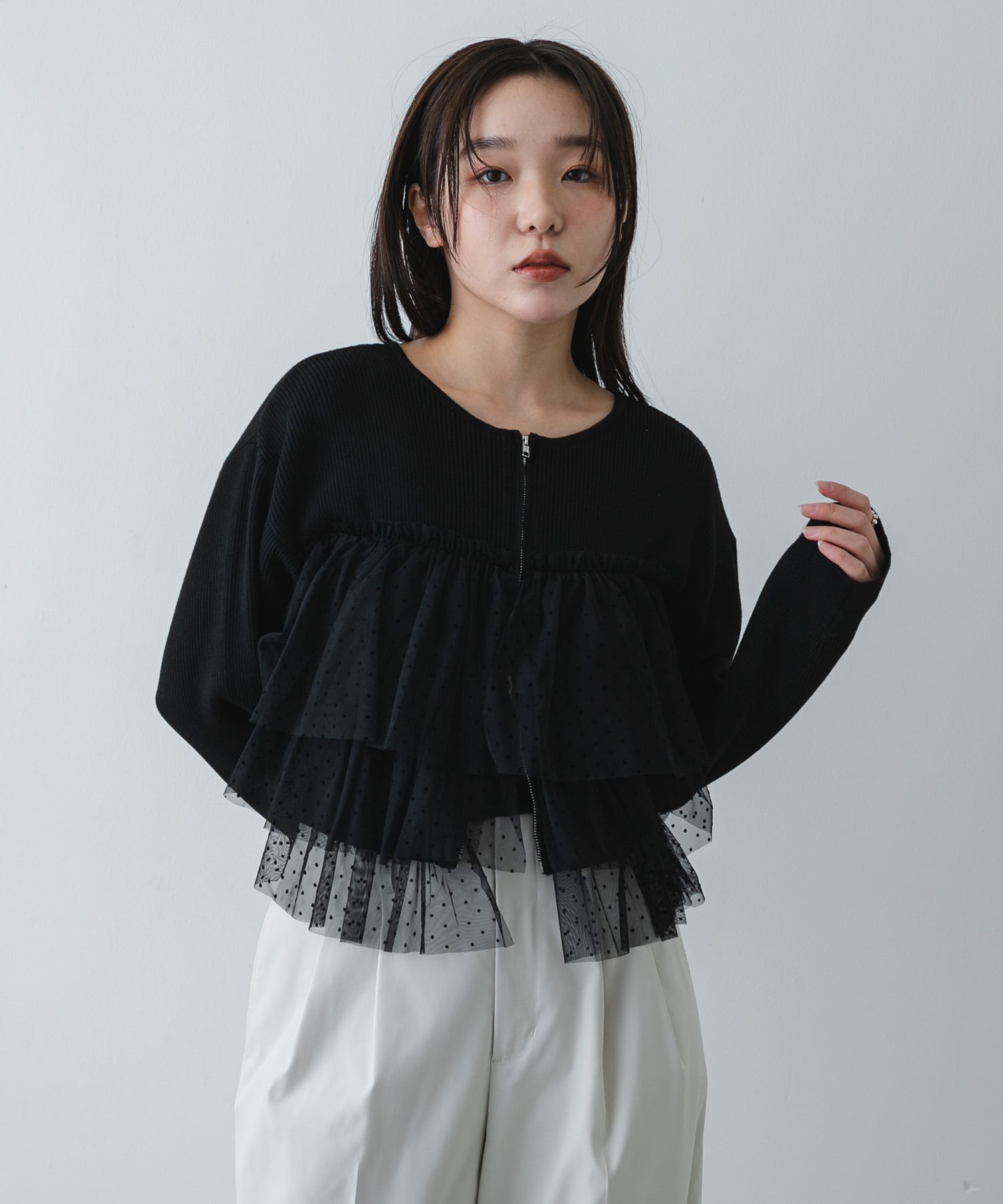 身長：158cm サイズ：one
