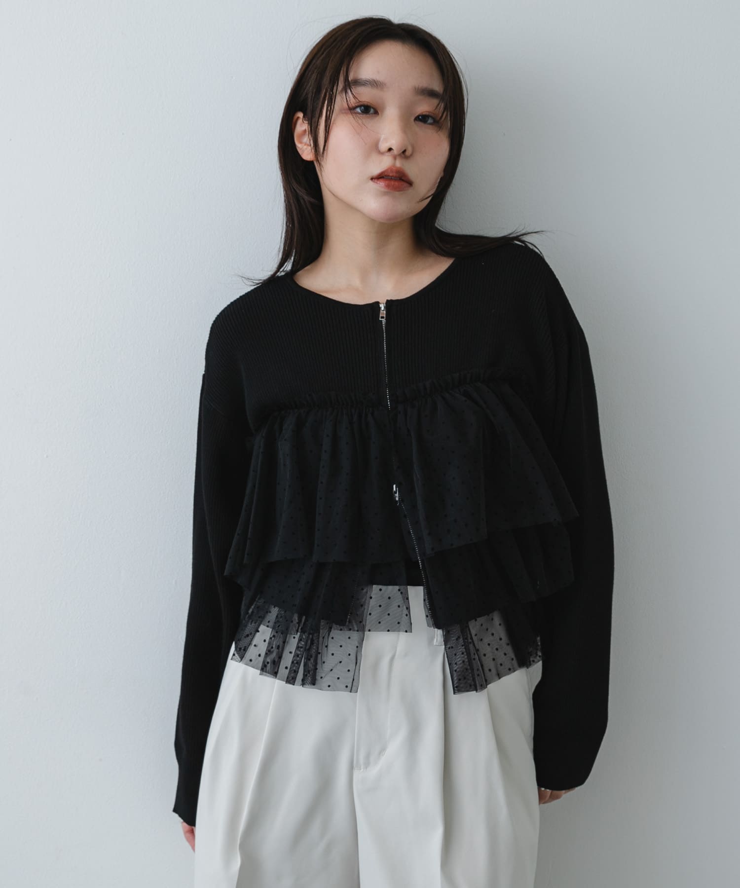 身長：158cm サイズ：one