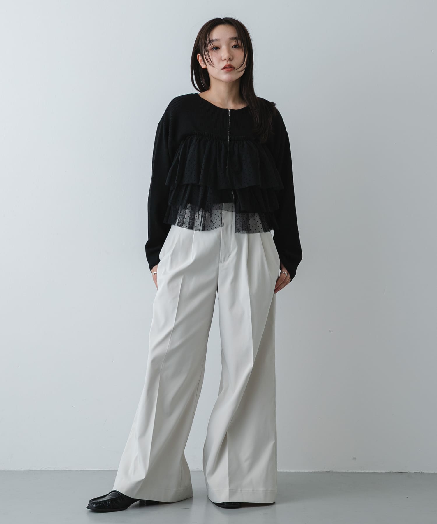身長：158cm サイズ：one