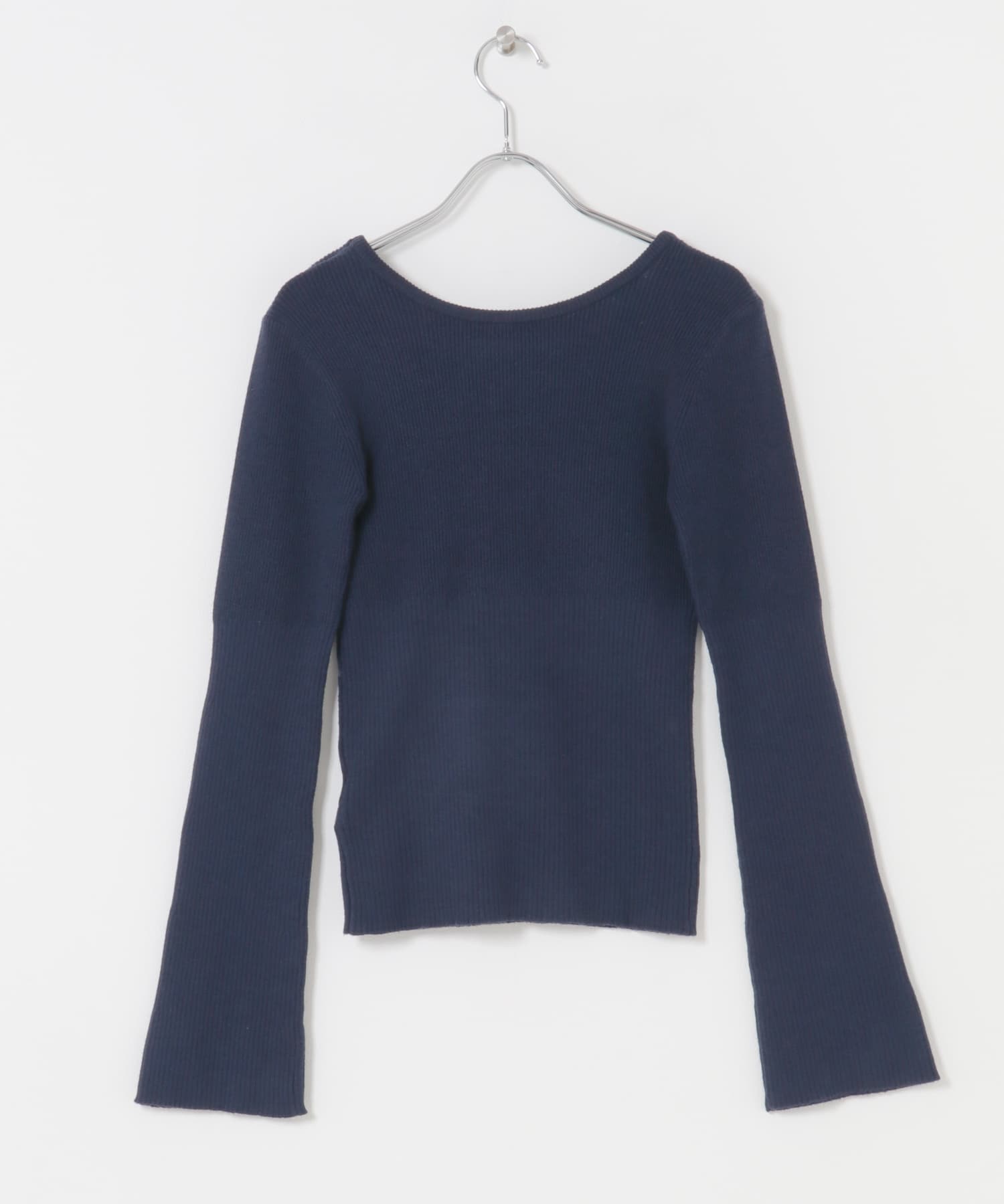 『WEB限定』2WAYストレッチラウンドネックセーター NAVY one