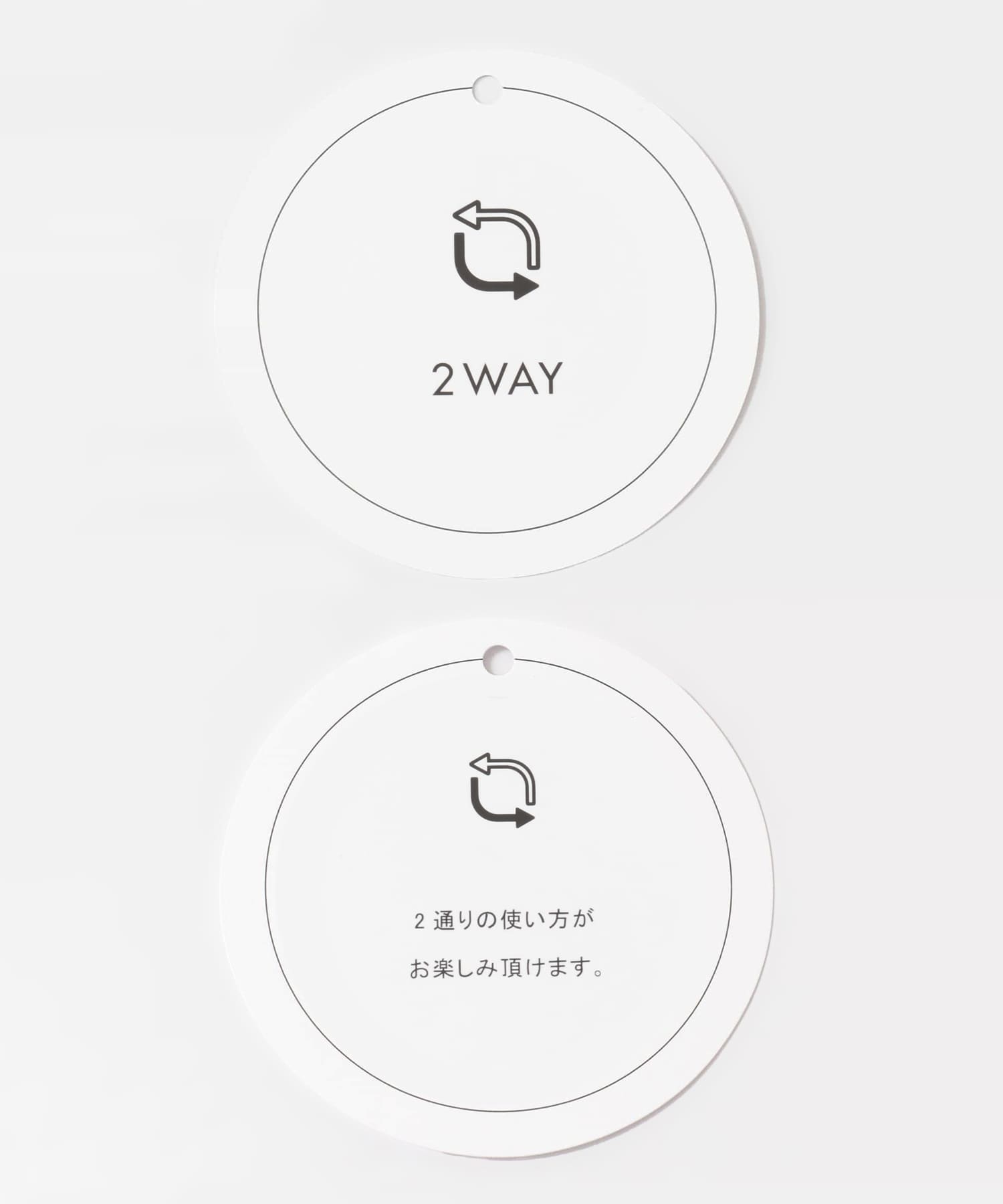 『WEB限定』2WAYストレッチラウンドネックセーター NAVY one